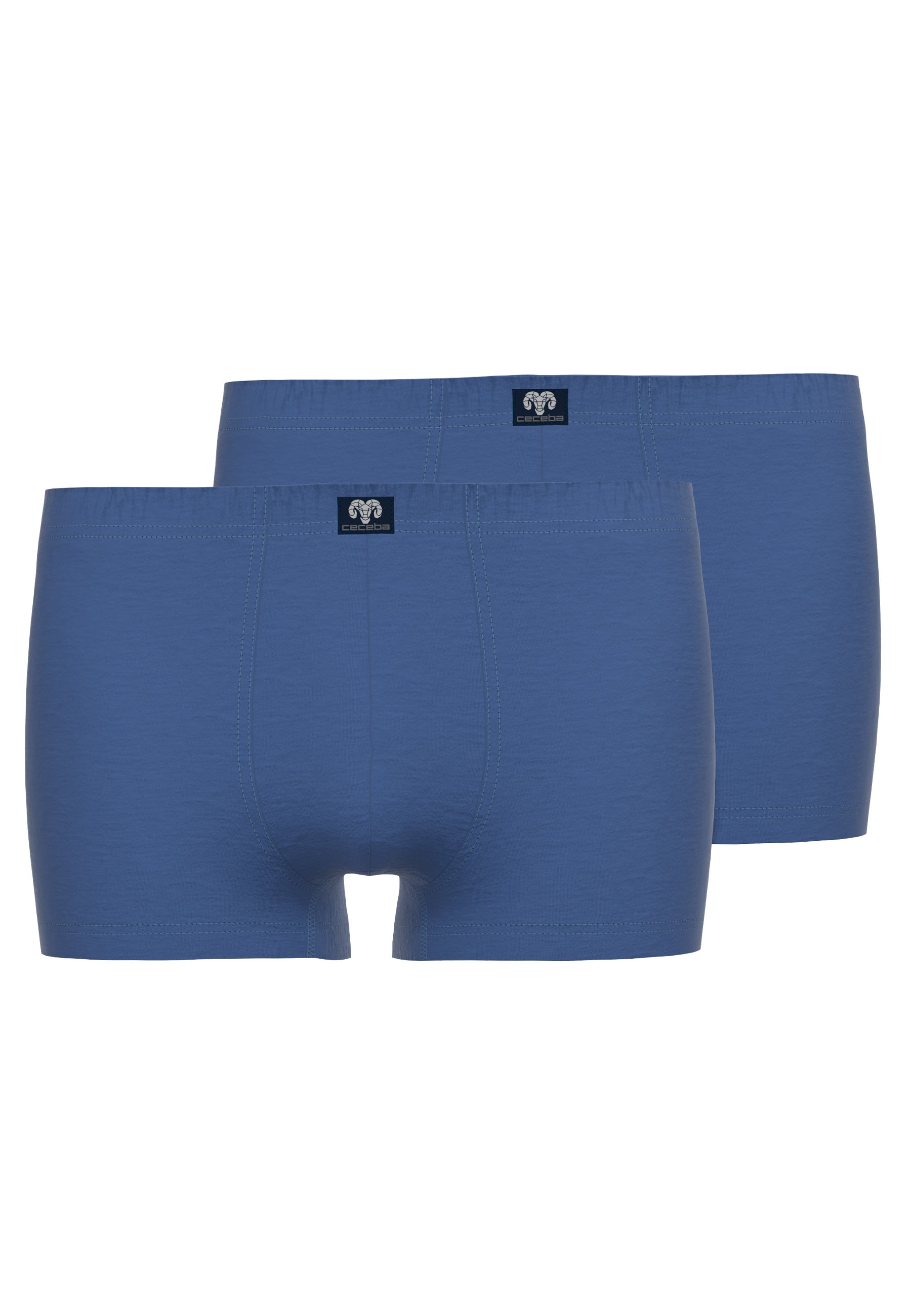 CECEBA Herren Pants blau uni 2er Pack