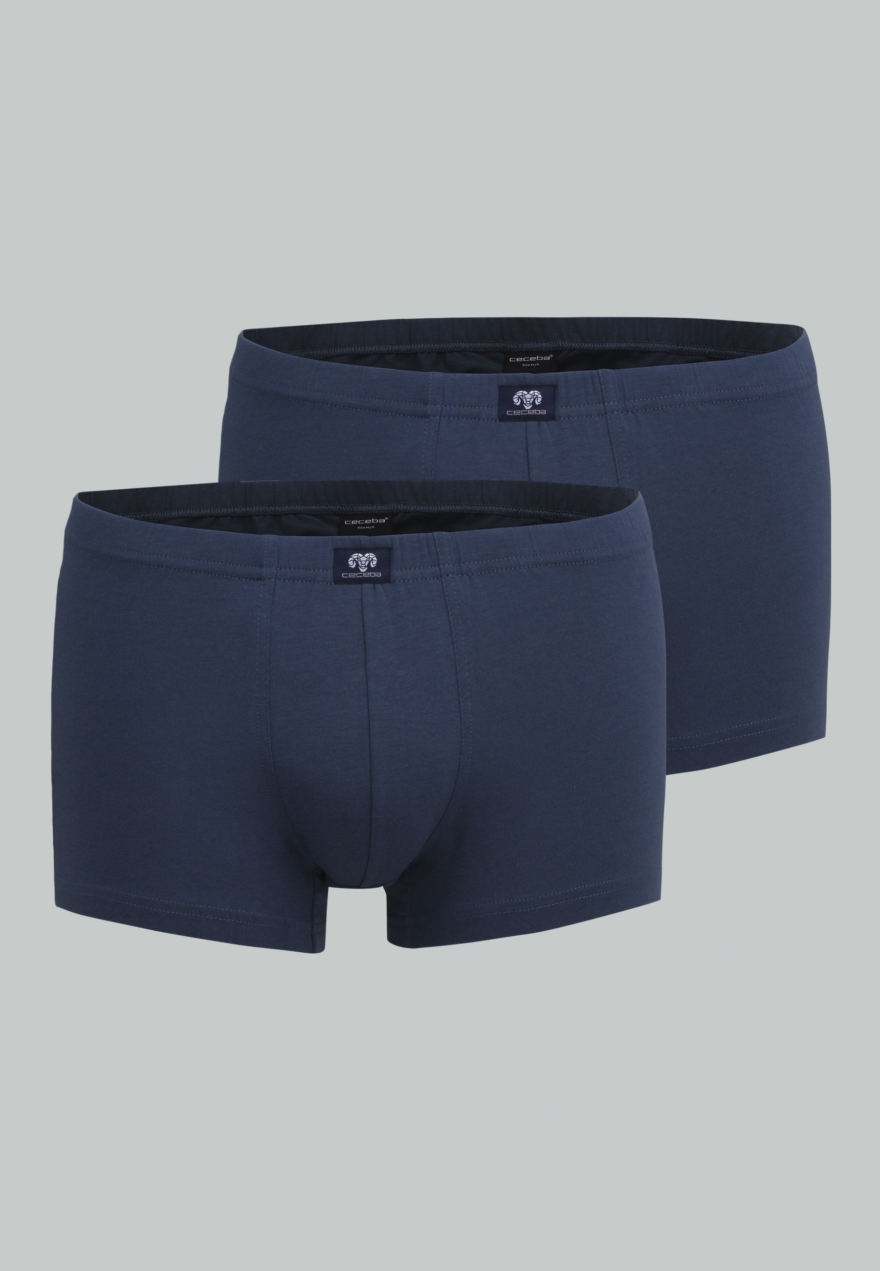 CECEBA Herren Pants blau uni 2er Pack