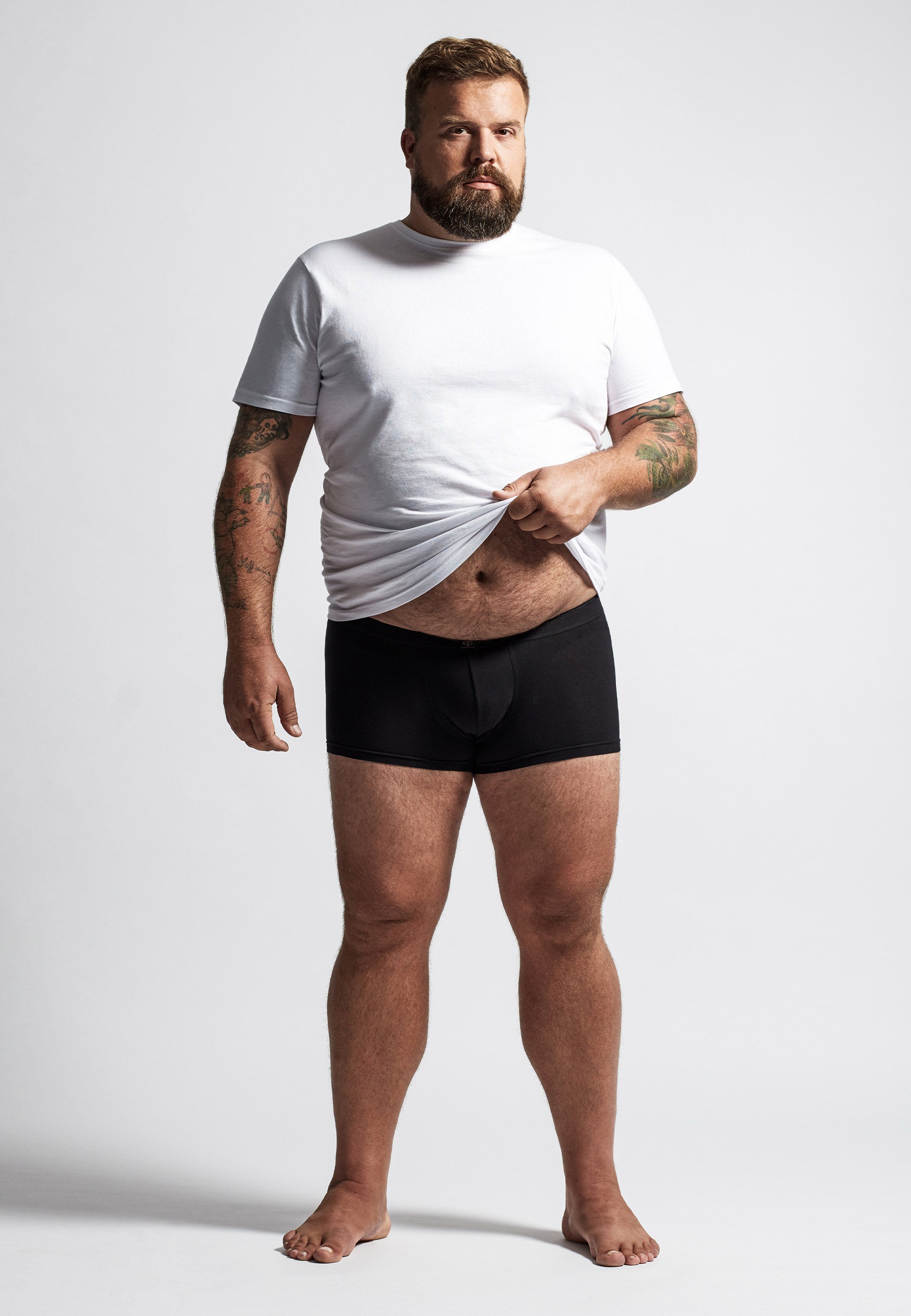 CECEBA Herren Pants schwarz uni 2er Pack