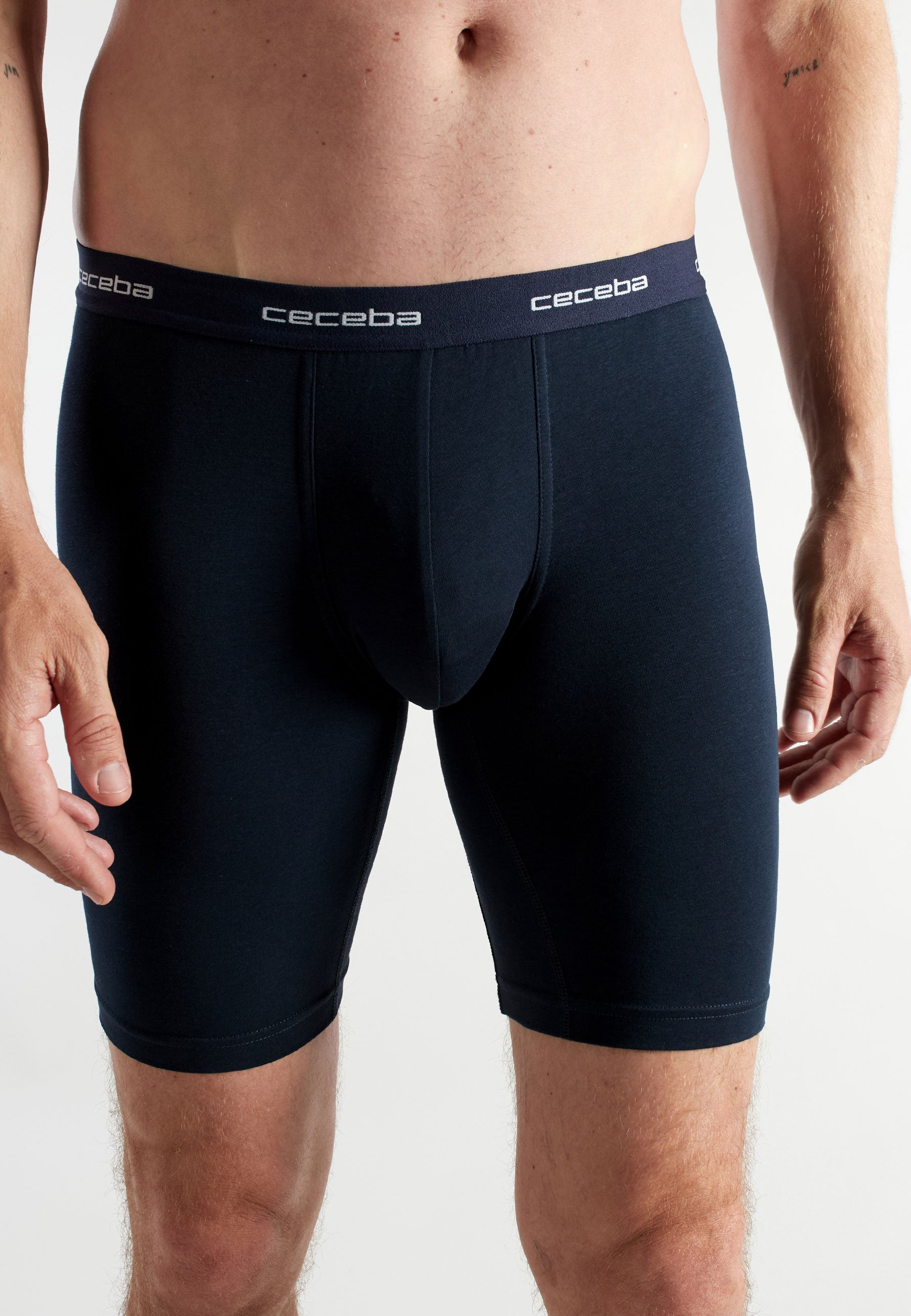 CECEBA Herren Cyclist blau uni 2er Pack