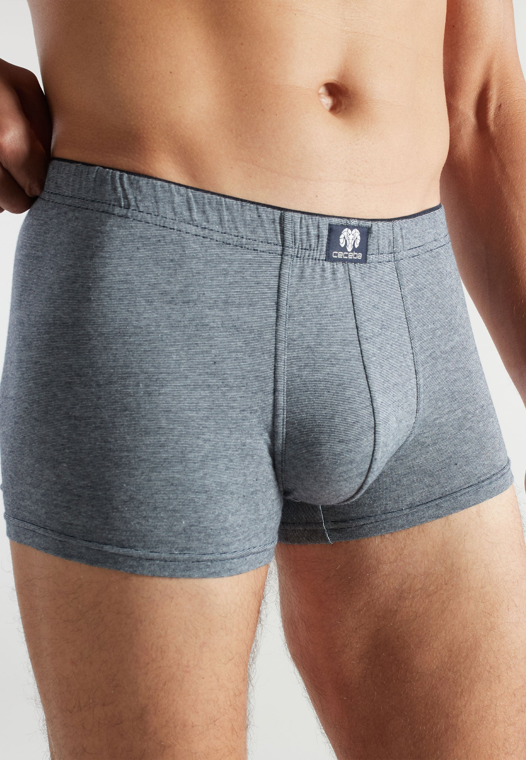 CECEBA Herren Pants blau uni 2er Pack