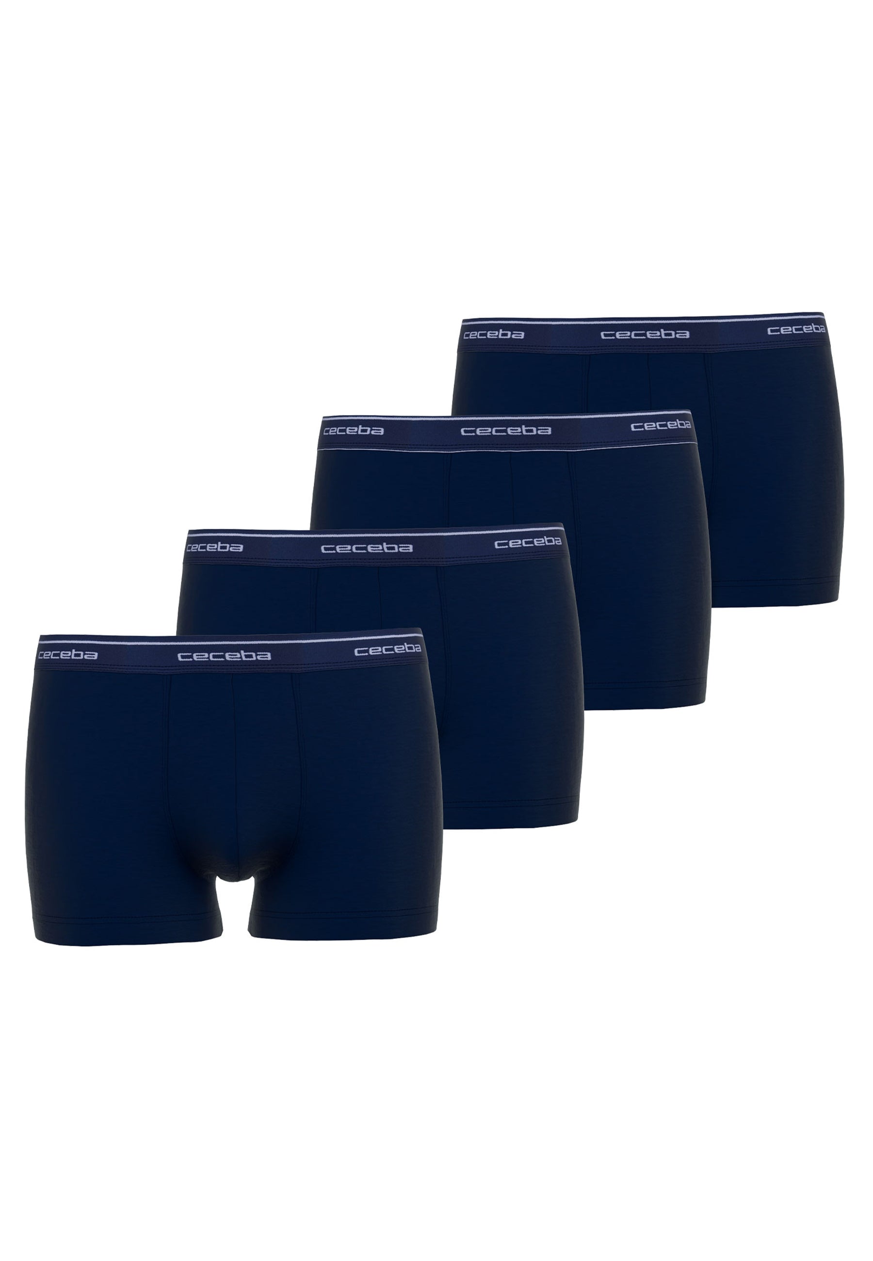 CECEBA Herren Pants blau uni 4er Pack