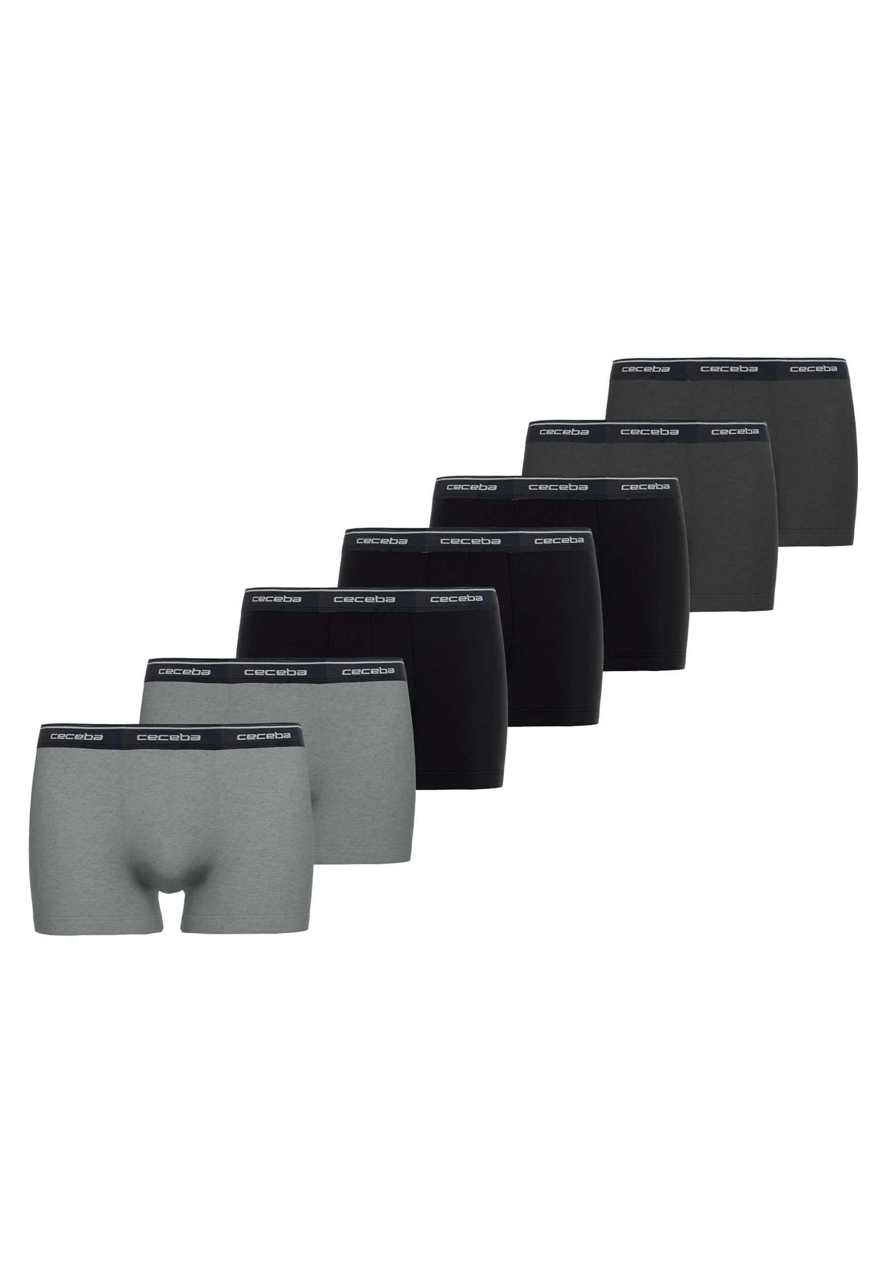CECEBA Herren Pants grau uni 7er Pack
