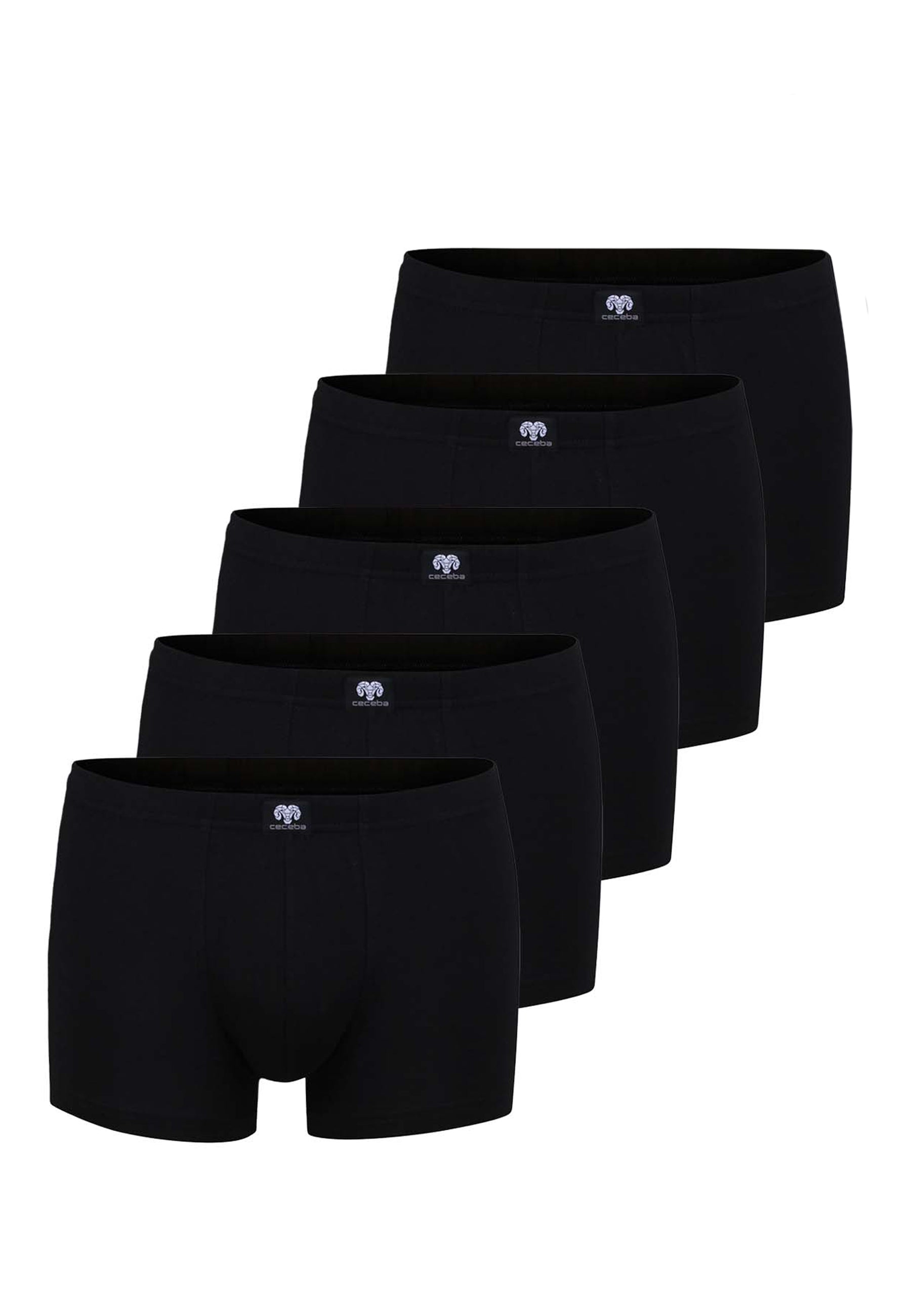 CECEBA Herren Pants schwarz uni 10er Pack
