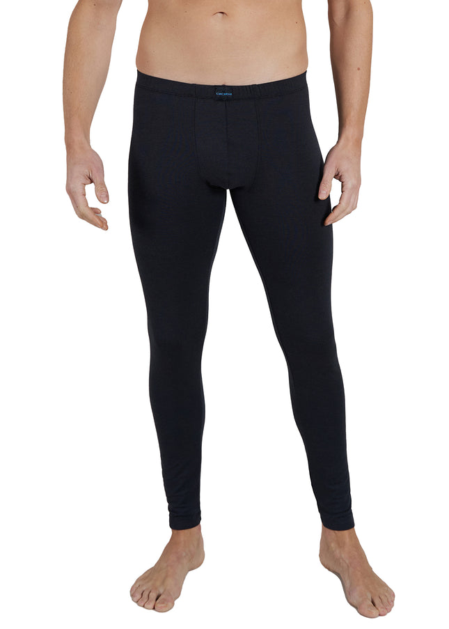 CECEBA Herren lange Unterhose schwarz uni
