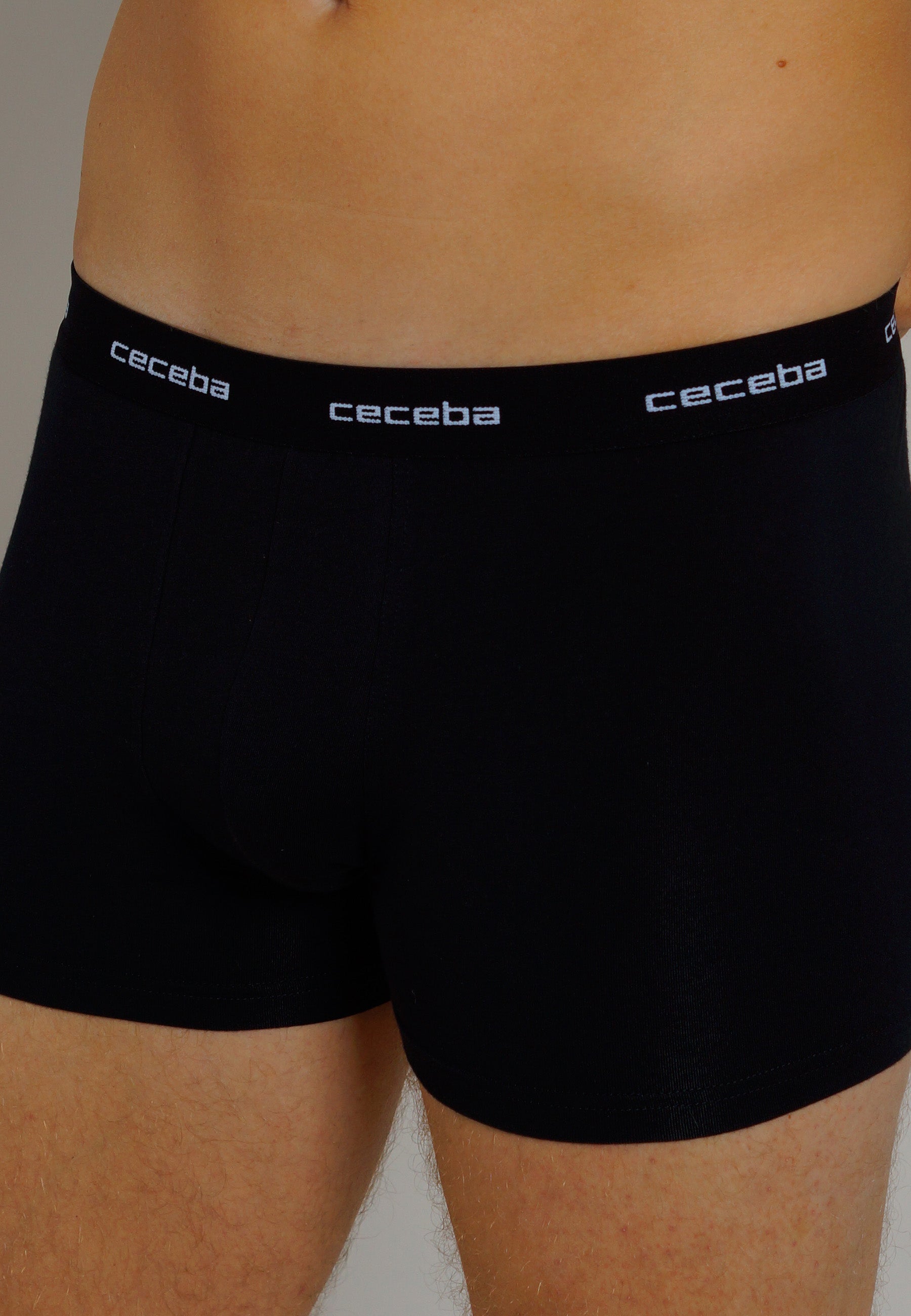 CECEBA Herren Pants schwarz uni 6er Pack