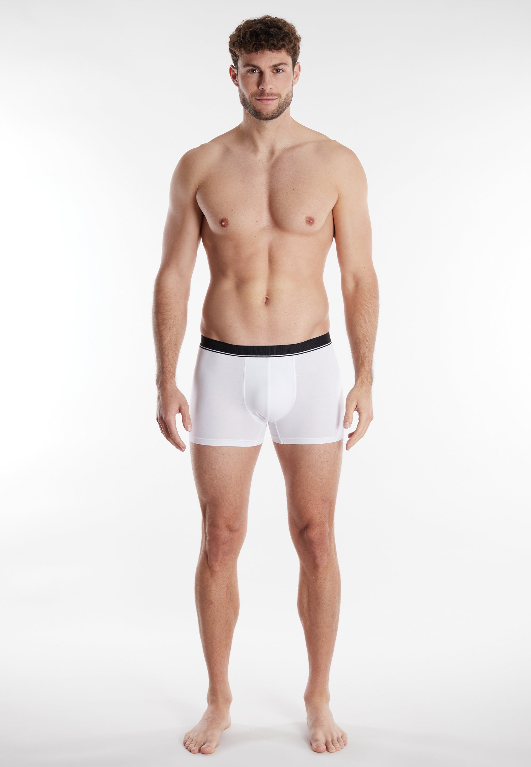 CECEBA Herren Pants weiß uni 2er Pack