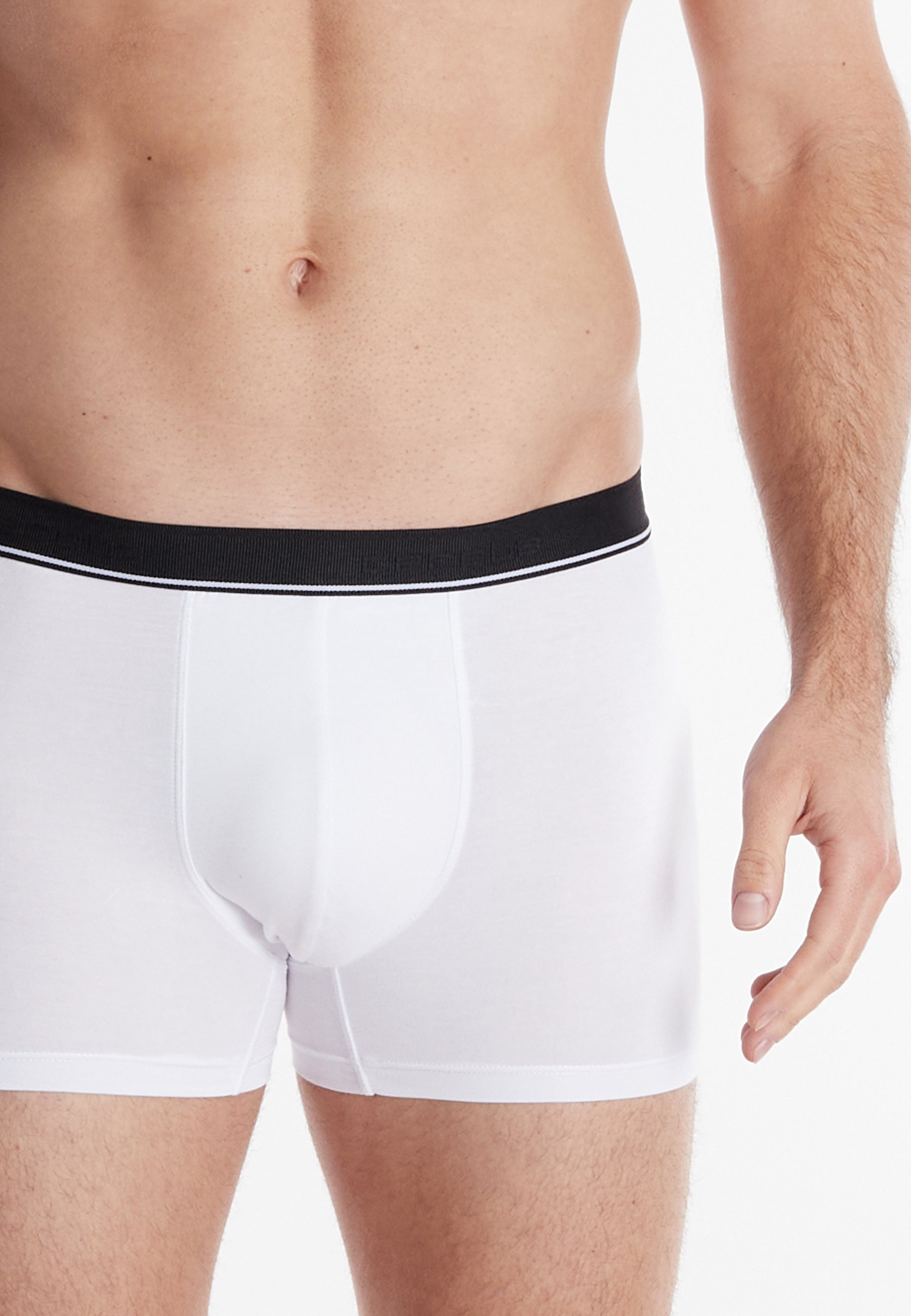 CECEBA Herren Pants weiß uni 2er Pack