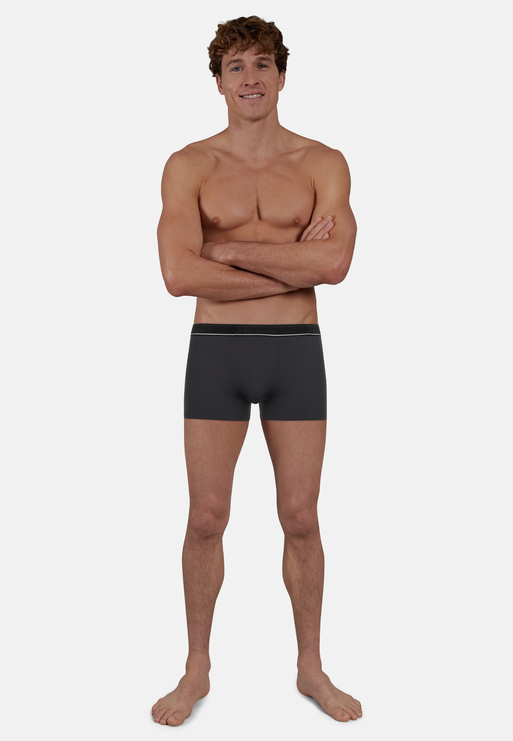 CECEBA Herren Pants grau uni 2er Pack