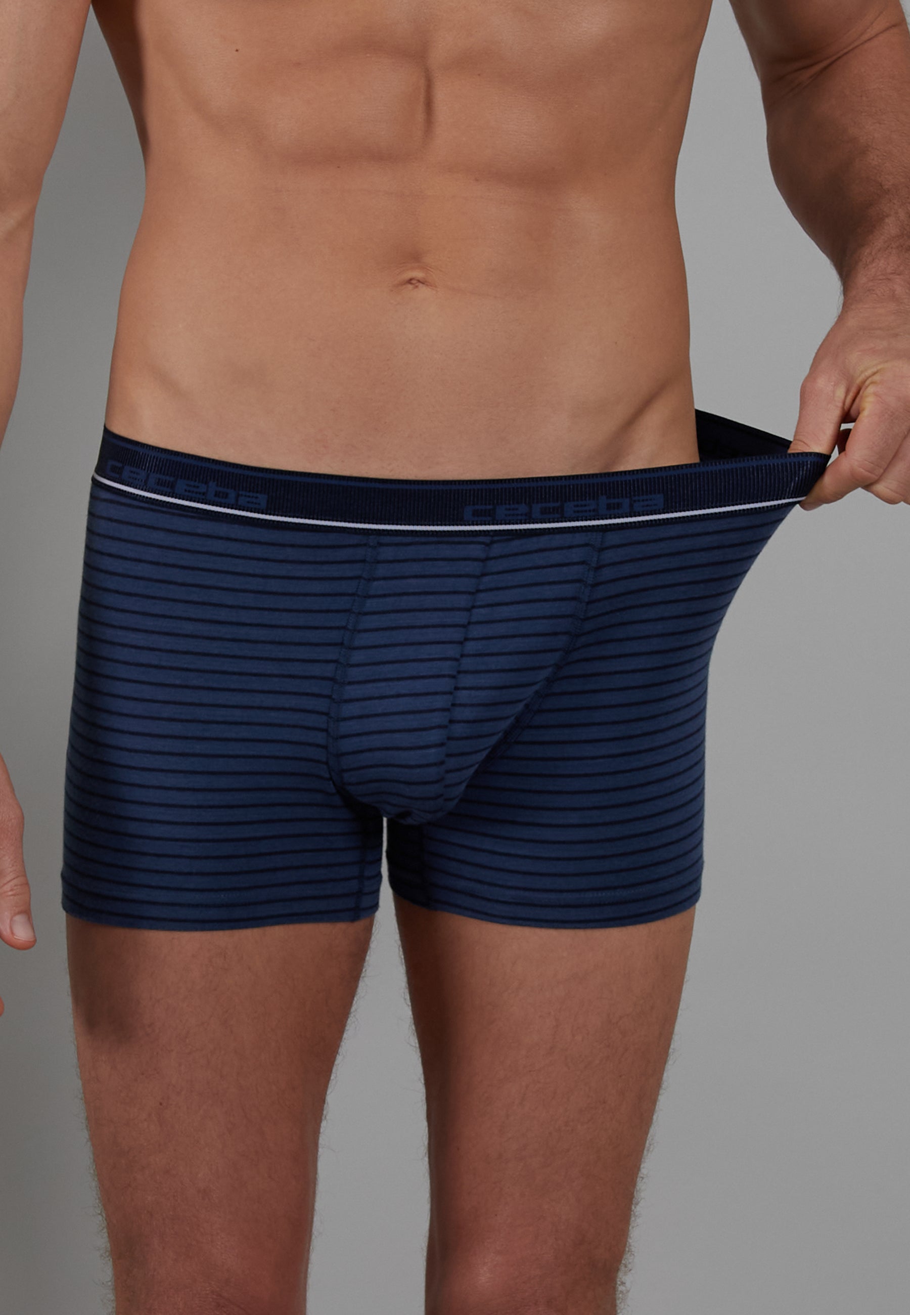 CECEBA Herren Pants blau quergestreift 2er Pack