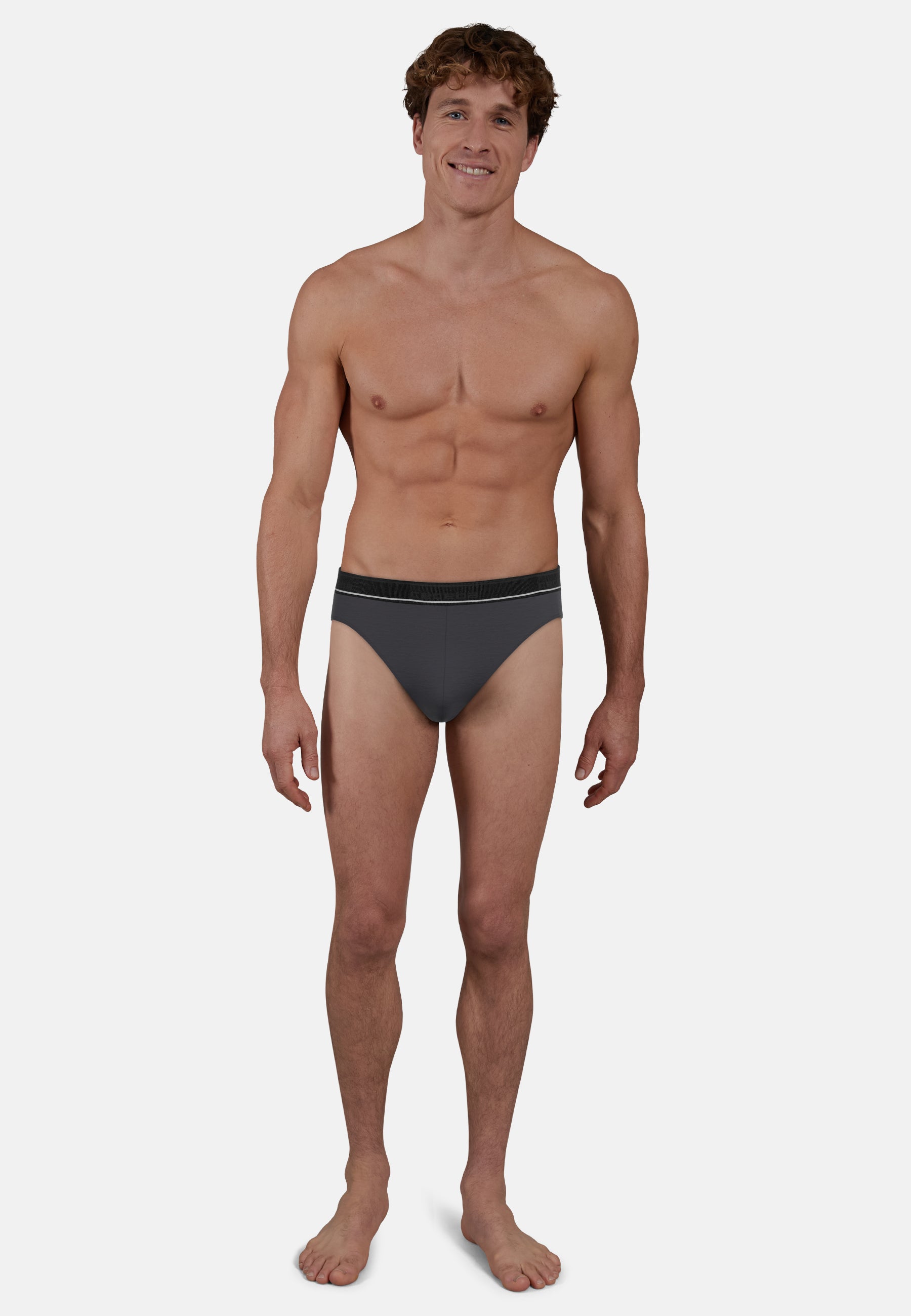 CECEBA men's briefs gray plain pack of 2