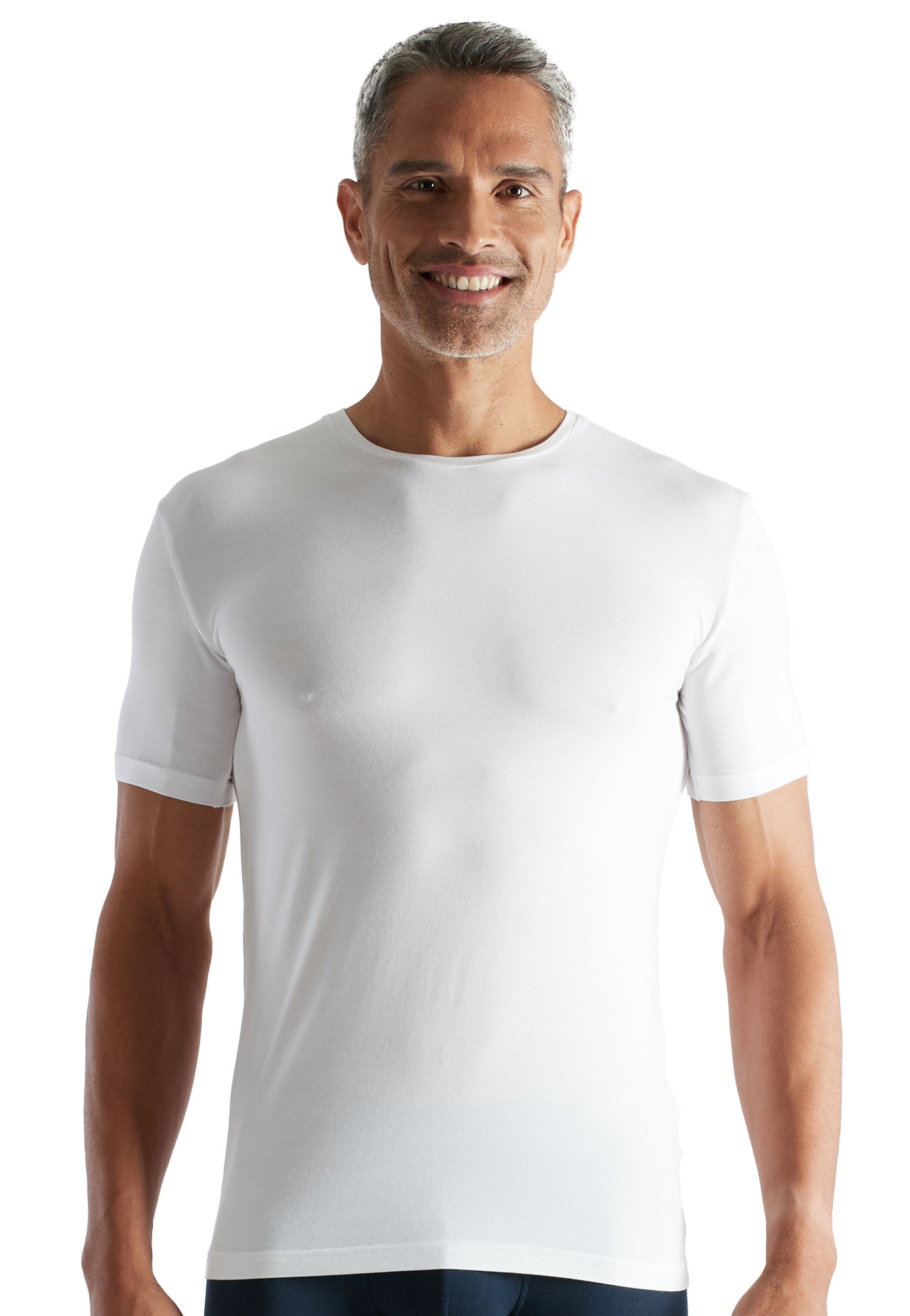 CECEBA Herren Shirt weiß uni