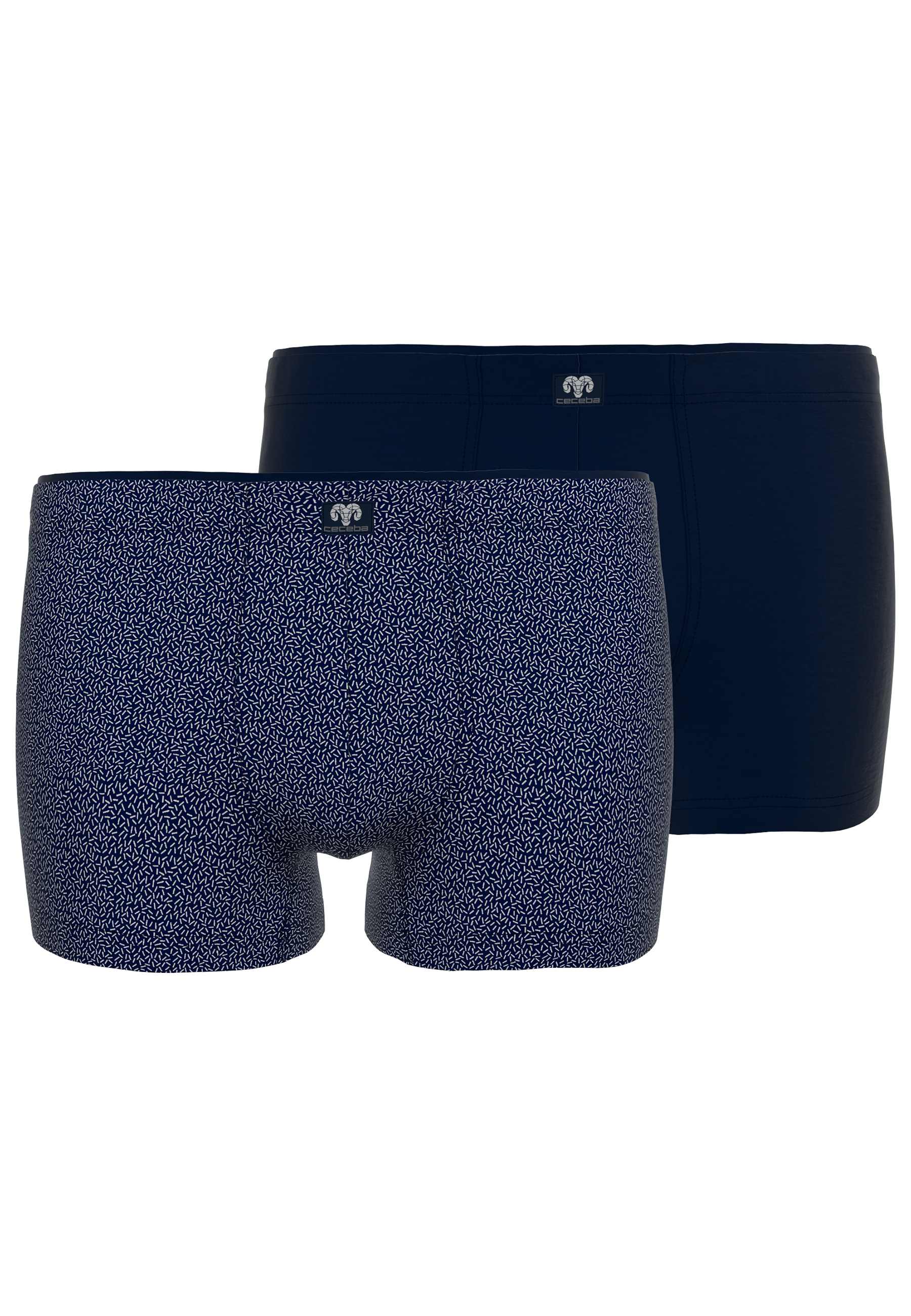 CECEBA Herren Pants blau uni 2er Pack