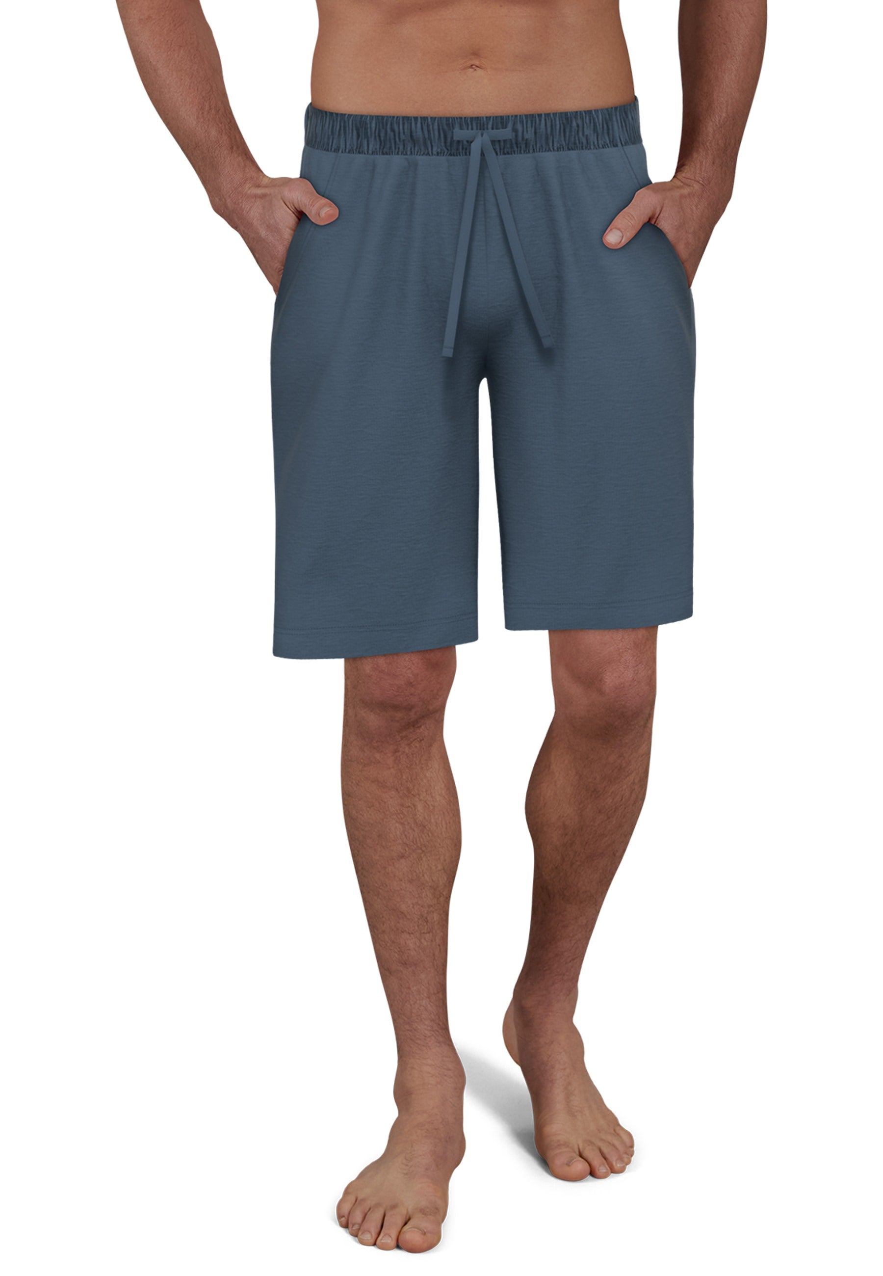 CECEBA men's Bermuda shorts blue plain