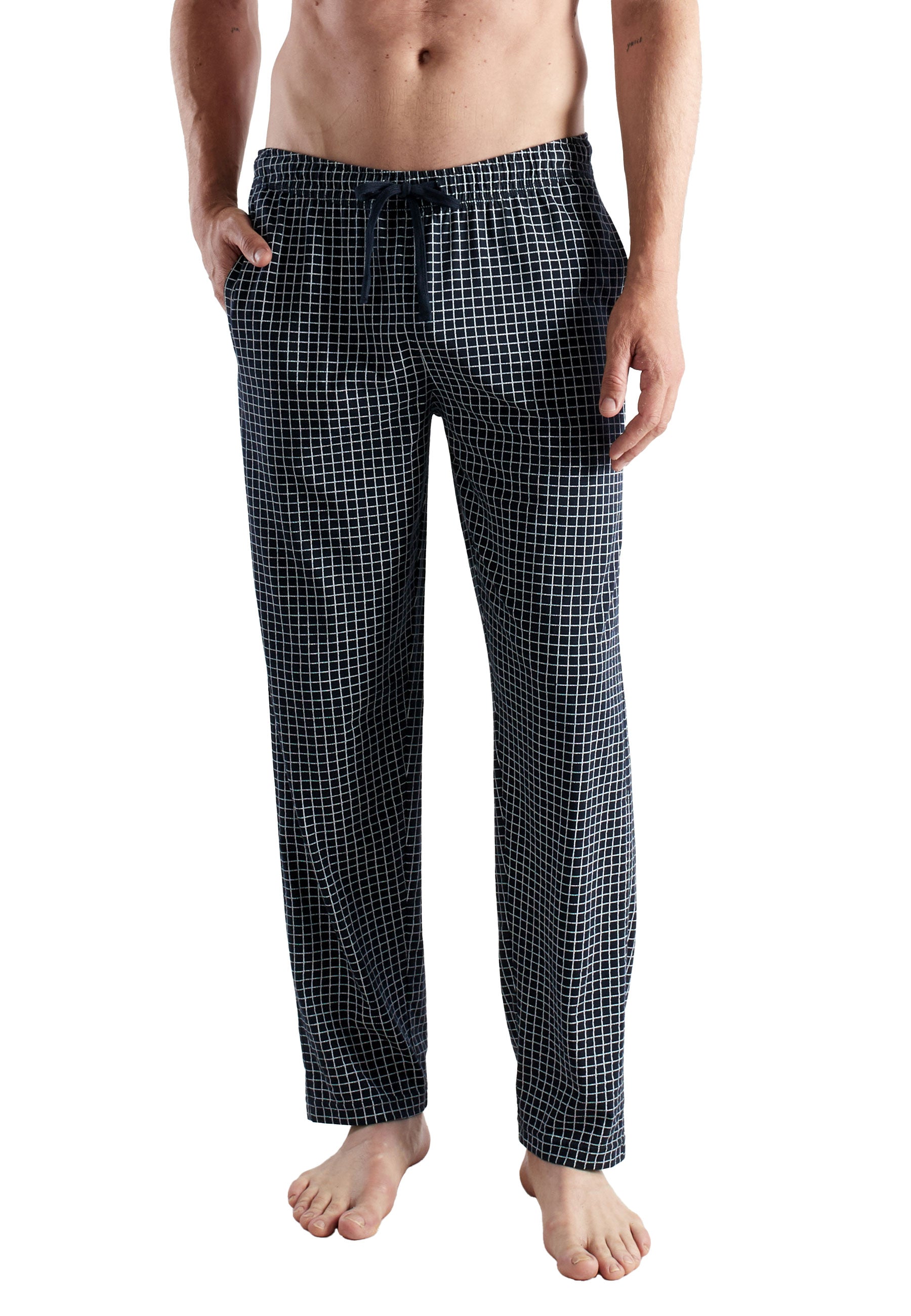 CECEBA Herren Lange-Hose blau bedruckt