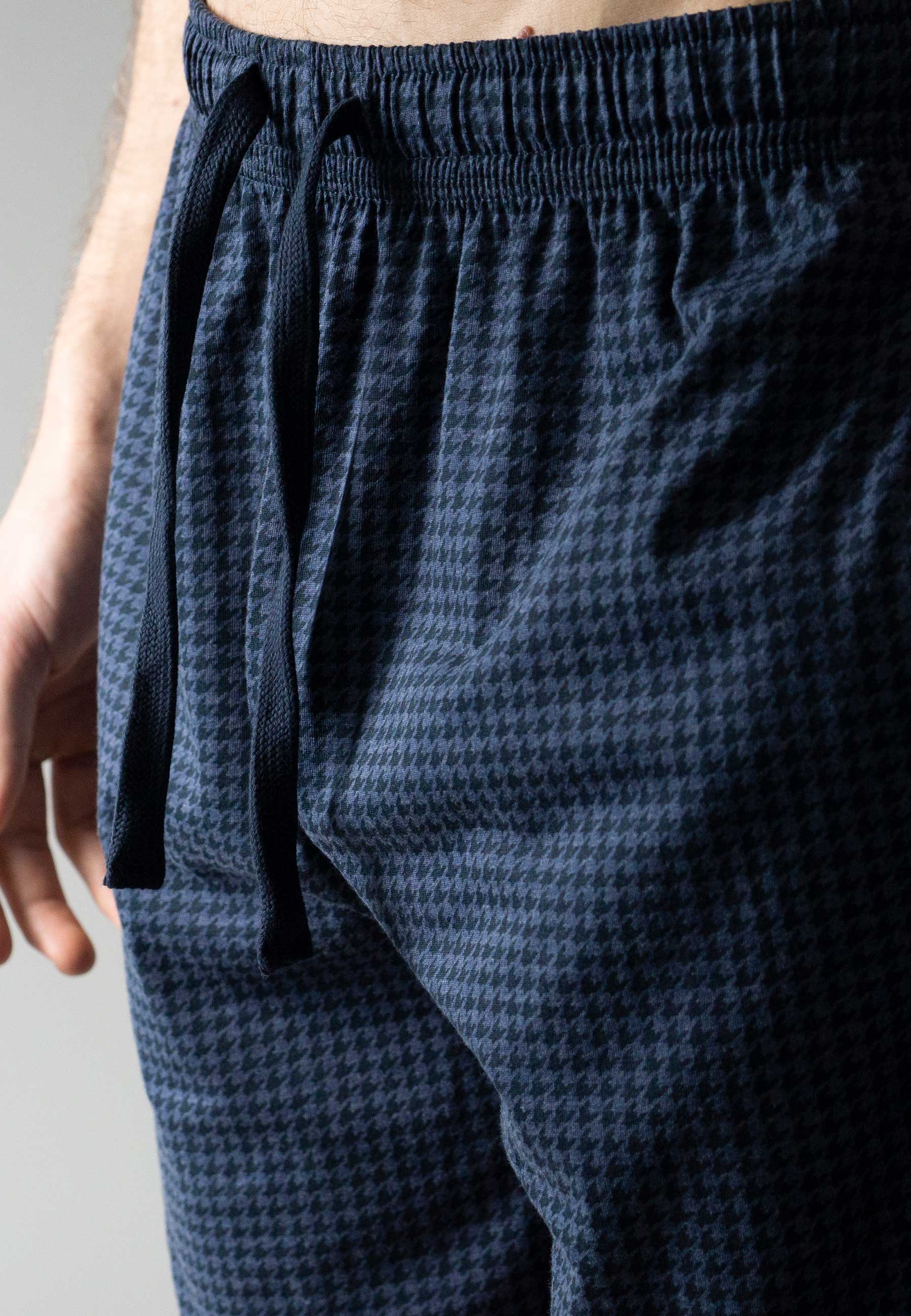 CECEBA Herren Lange-Hose blau bedruckt