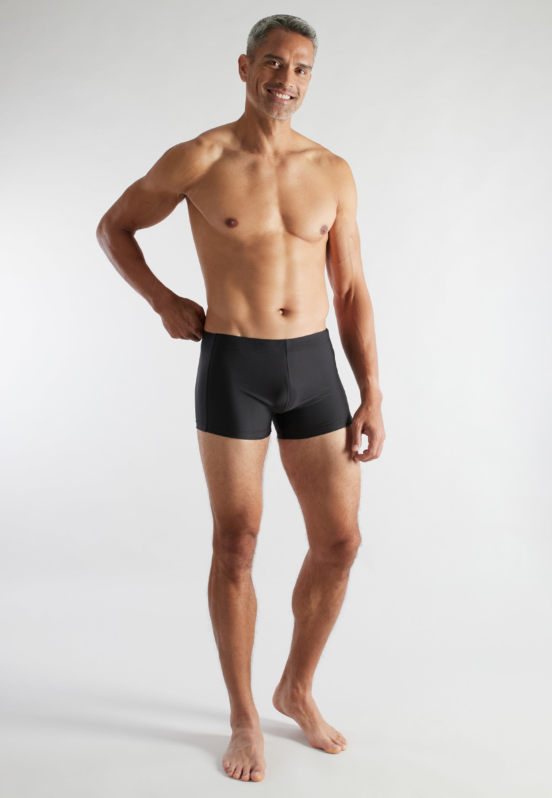 CECEBA Herren Bade-Pants schwarz uni