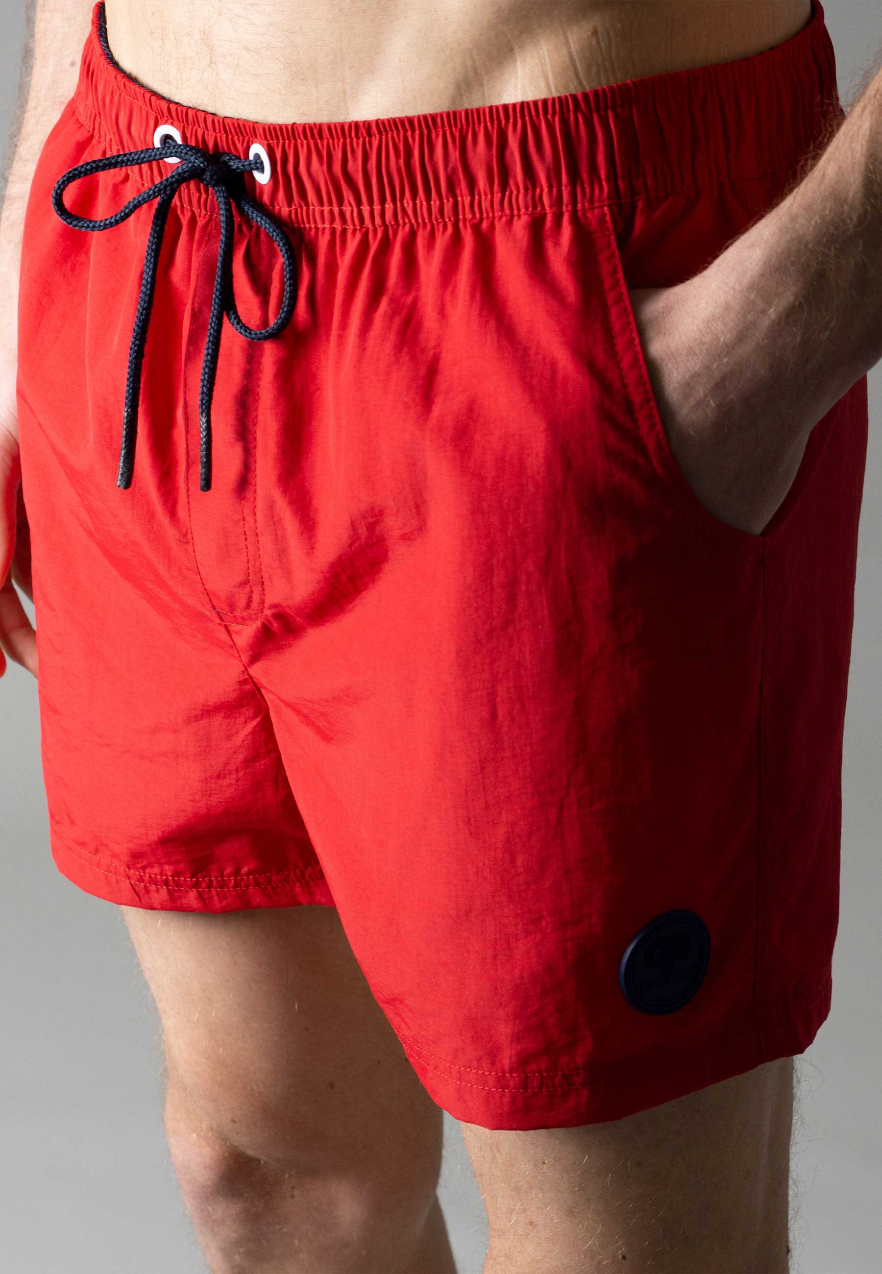 CECEBA Herren Badehose rot uni