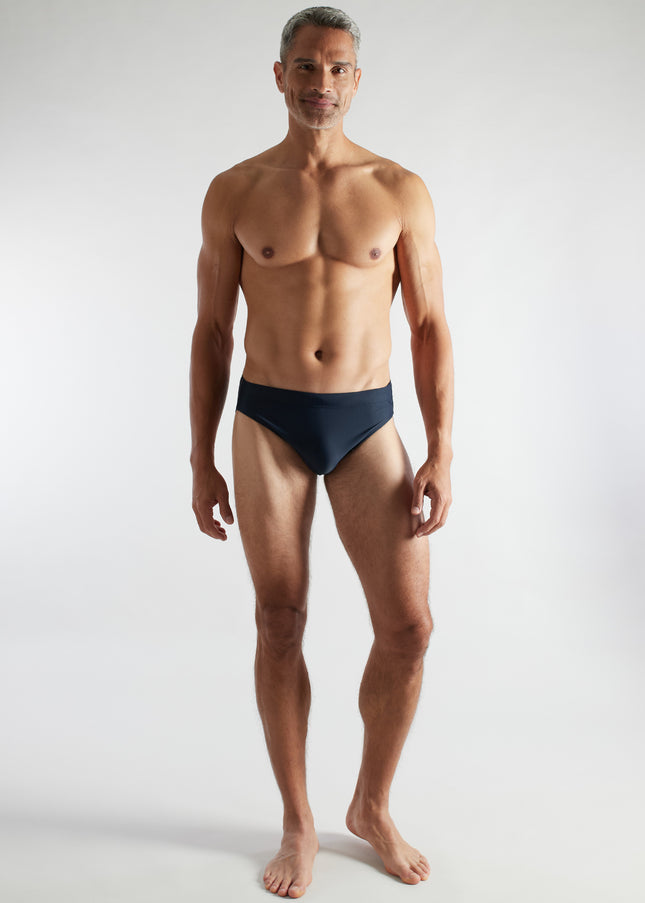 CECEBA Herren Badeslip blau uni