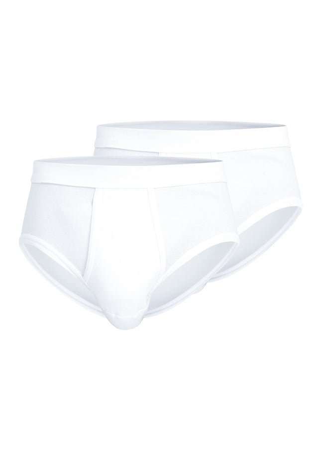 CECEBA Herren Slip weiß uni 2er Pack