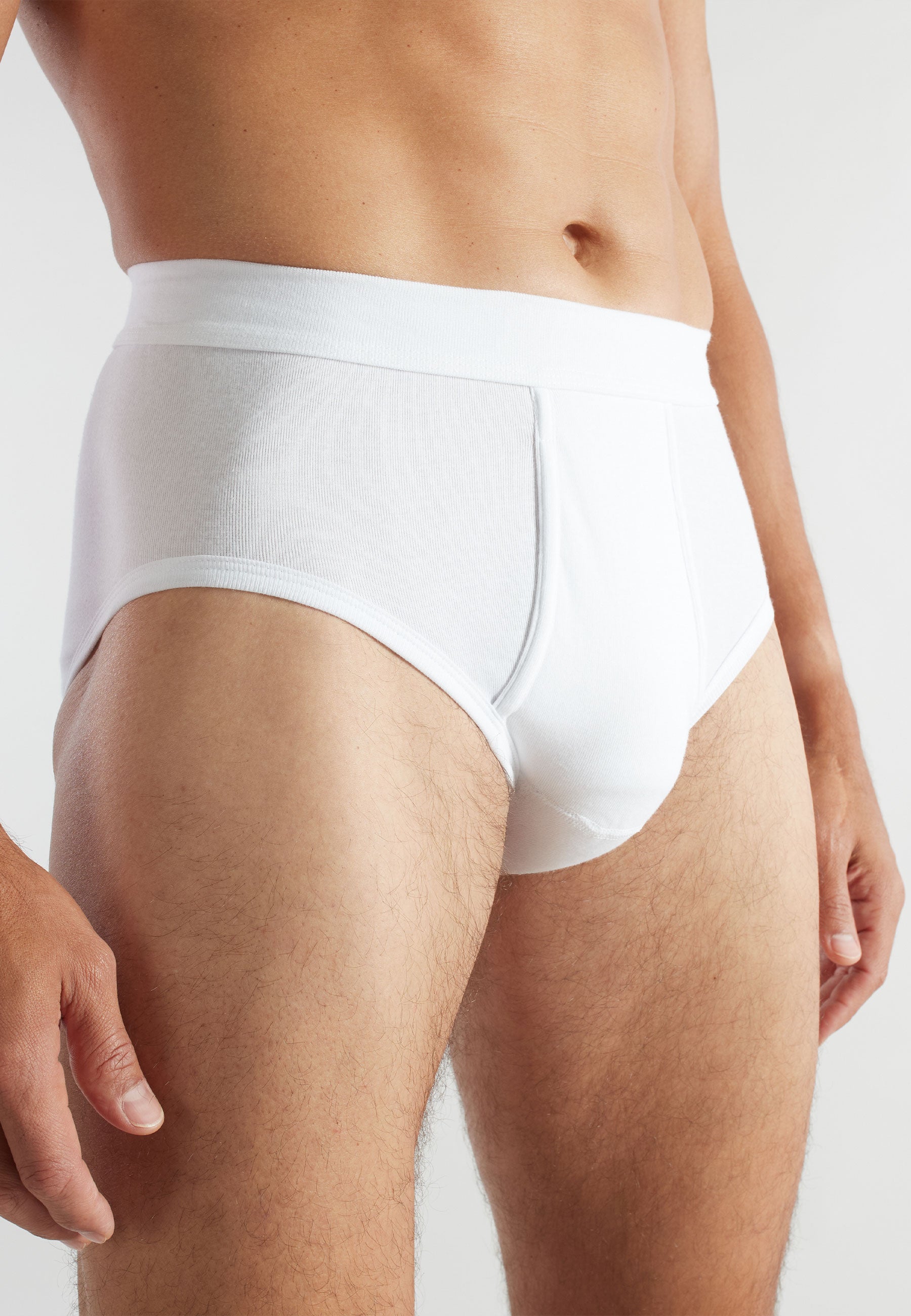 CECEBA Herren Slip weiß uni 2er Pack