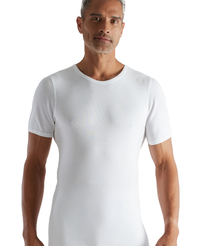 CECEBA Herren T-Shirt weiß uni