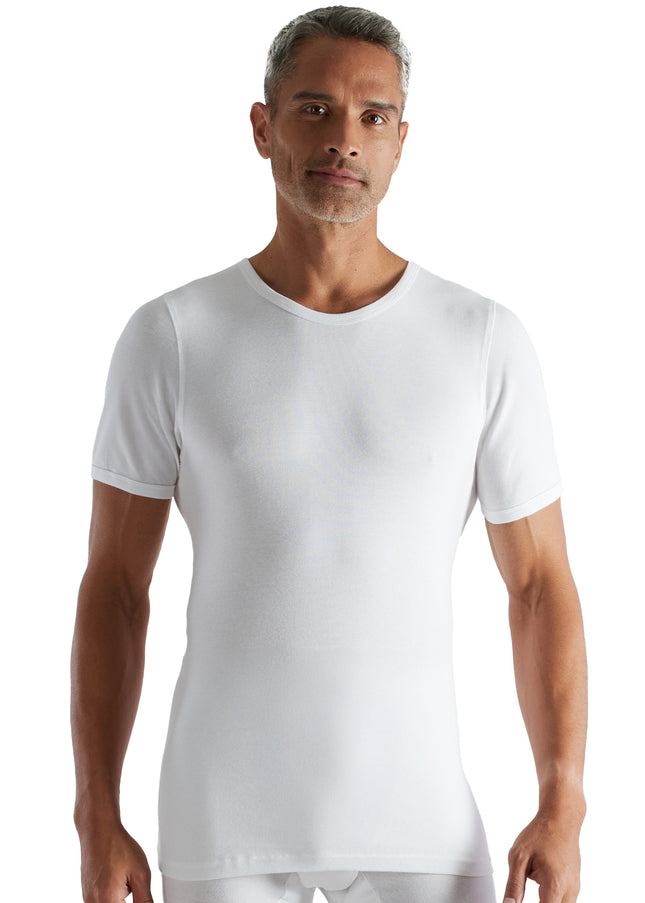 CECEBA Herren T-Shirt weiß uni