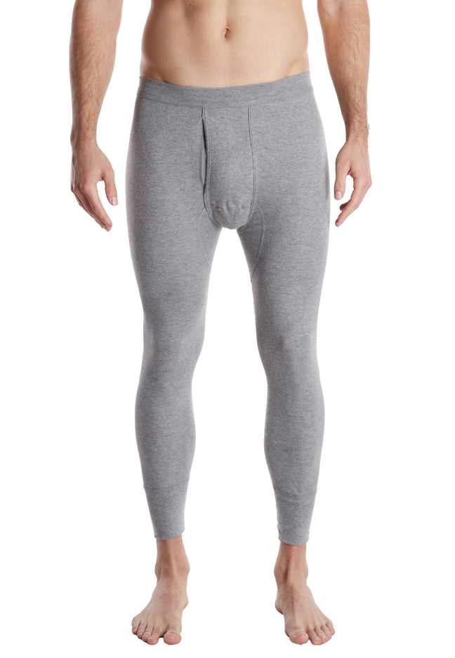 CECEBA Herren lange Unterhose grau uni