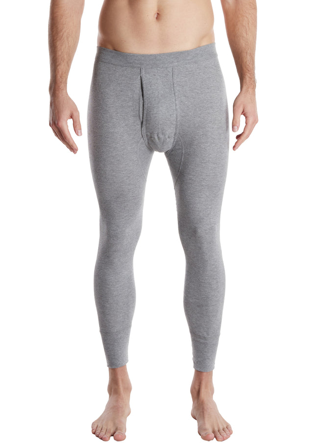 CECEBA Herren lange Unterhose grau uni