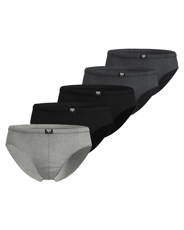 CECEBA men's briefs gray plain pack of 5 