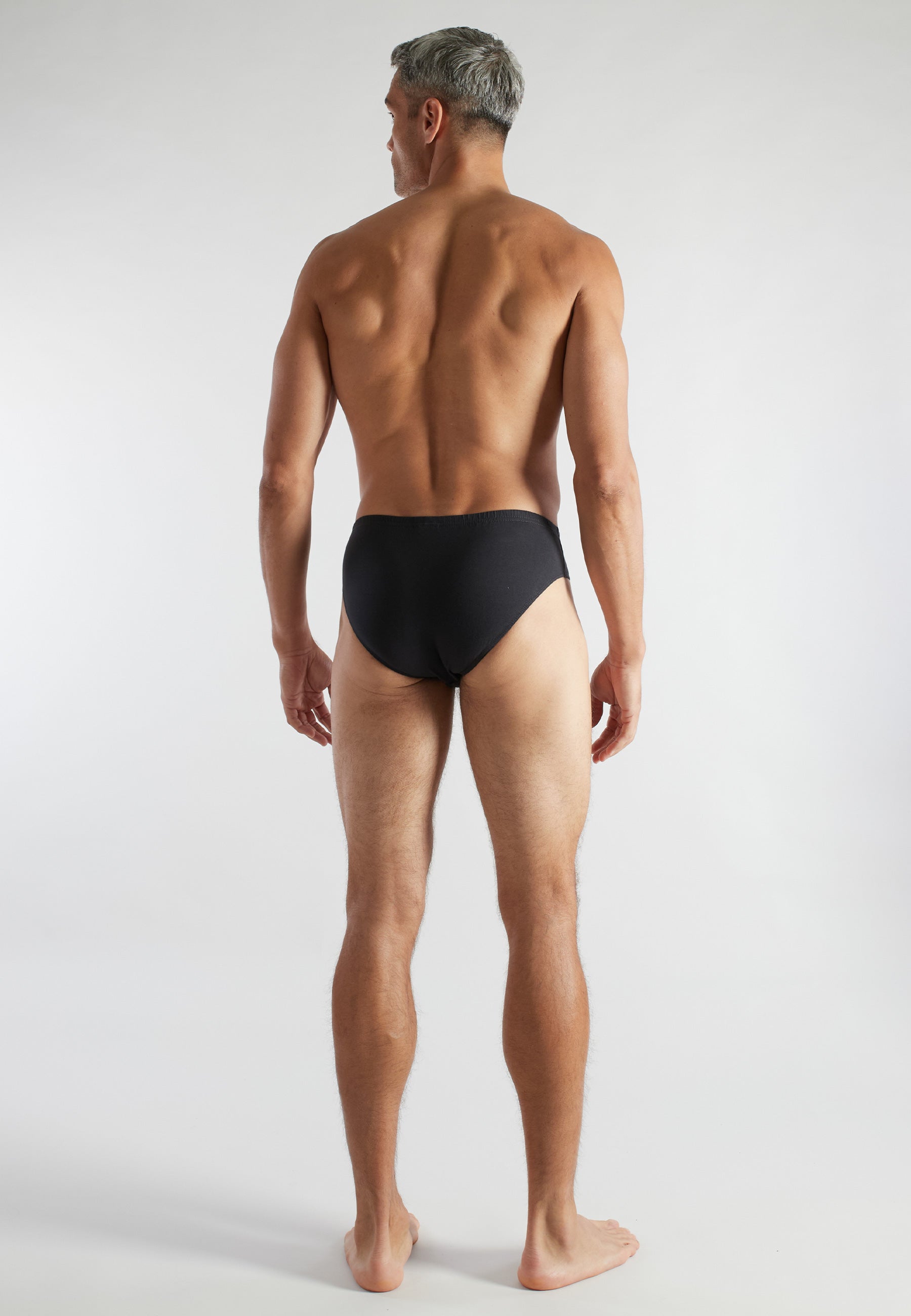 CECEBA Herren Slip grau uni 5er Pack