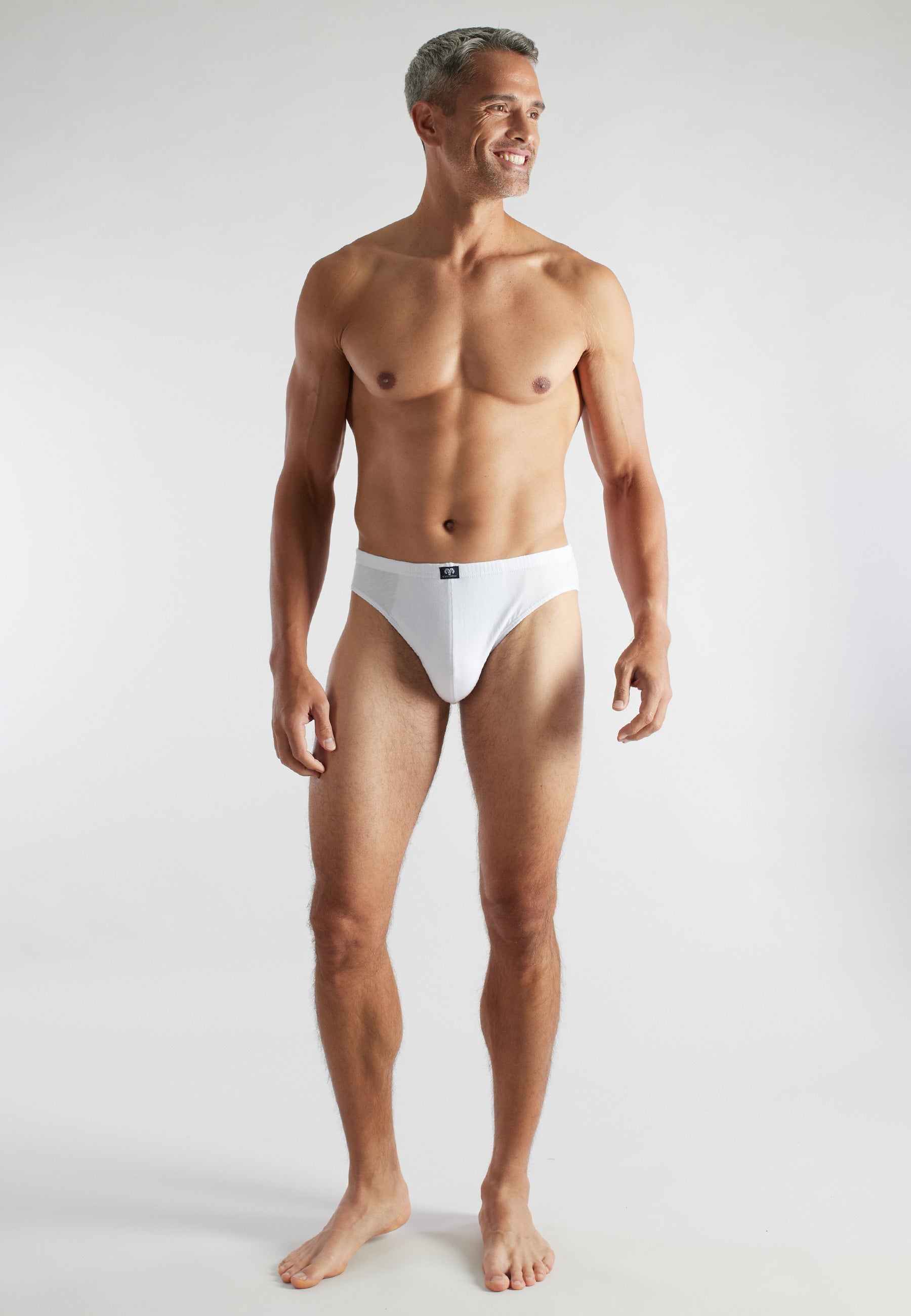 CECEBA Herren Slip weiß uni 5er Pack