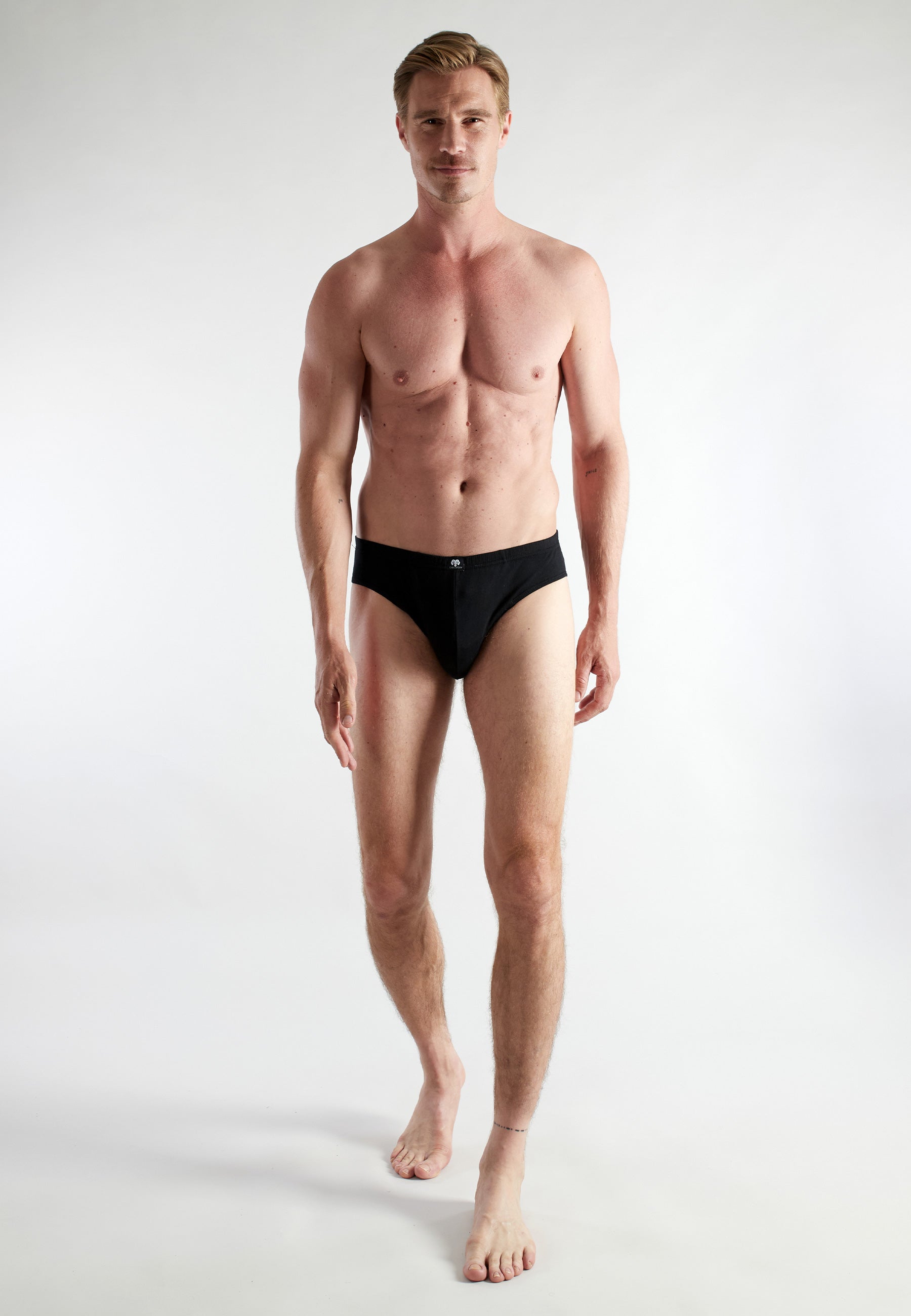 CECEBA Herren Slip schwarz uni 5er Pack