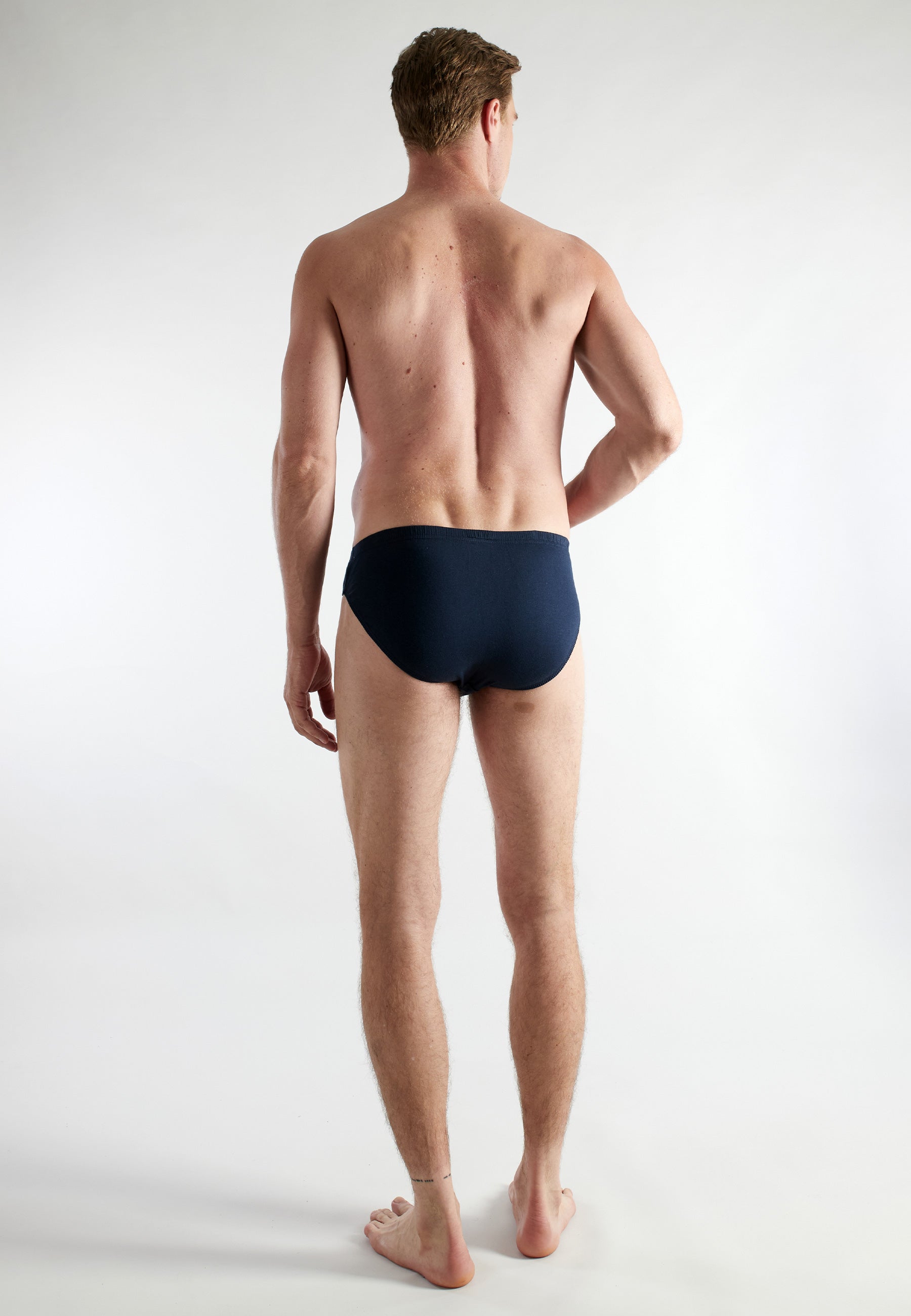 CECEBA Herren Slip blau längsgestreift 3er Pack