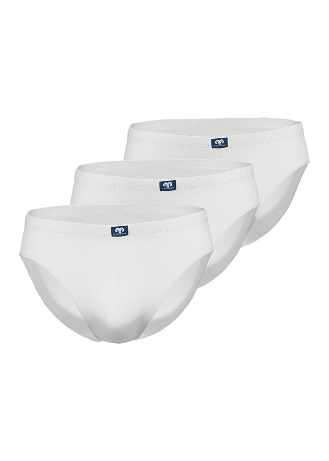 CECEBA Herren Slip weiß uni 3er Pack