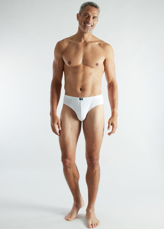 CECEBA Herren Slip weiß uni 3er Pack