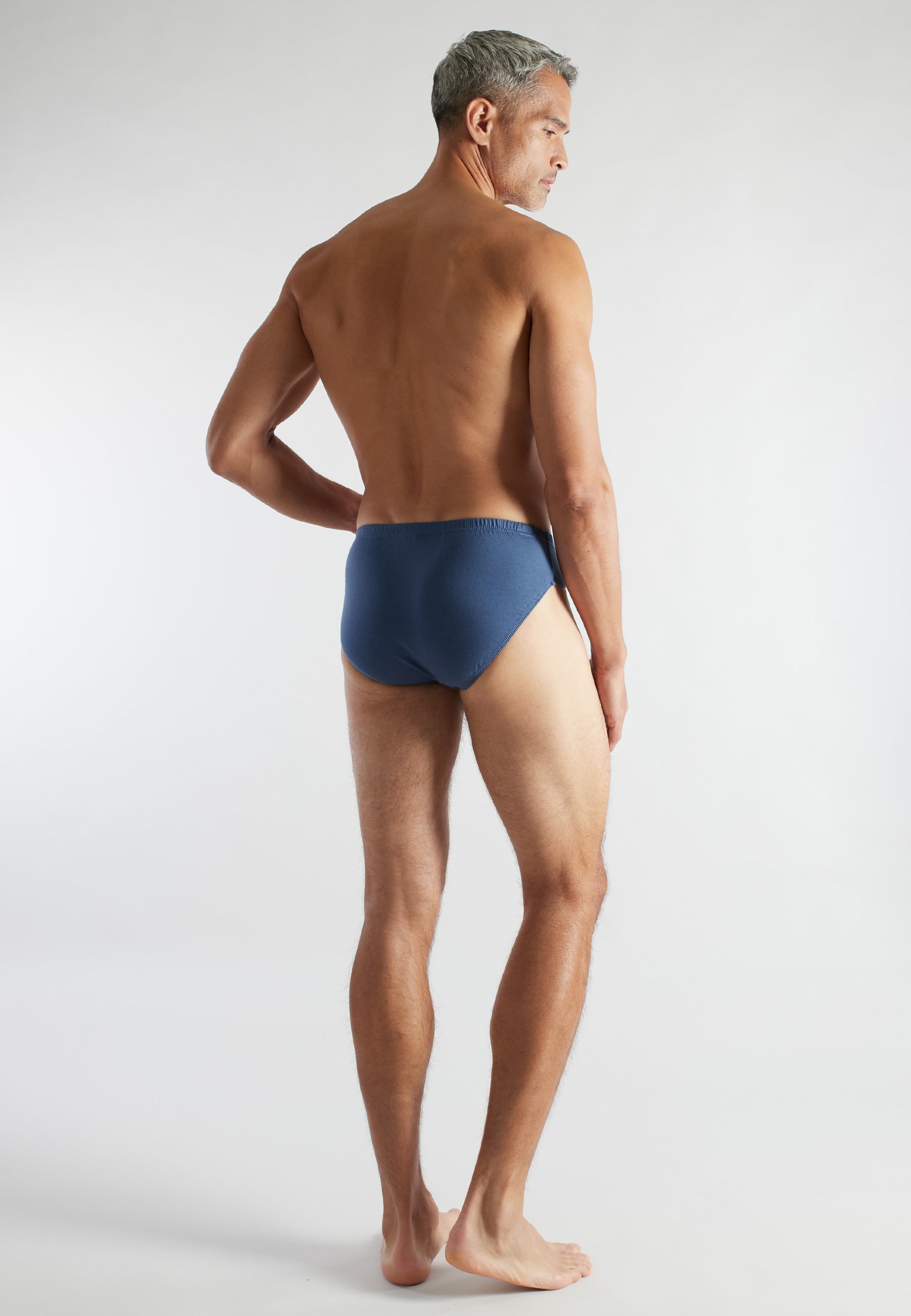 CECEBA Herren Slip blau uni 3er Pack