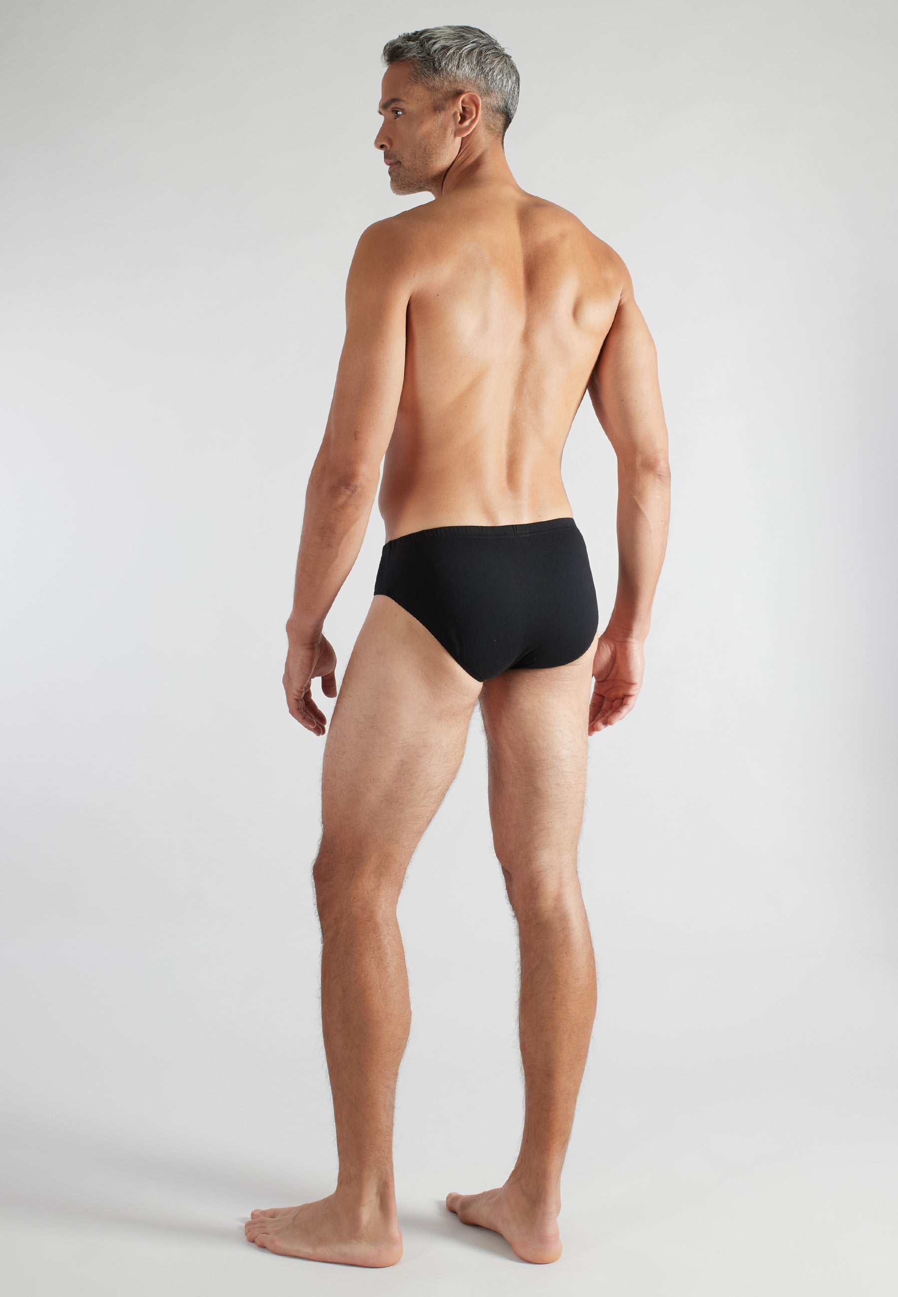 CECEBA Herren Slip schwarz uni 3er Pack