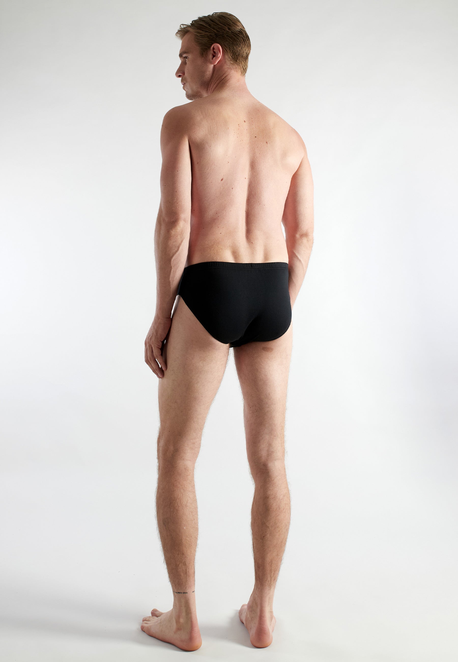 CECEBA Herren Slip schwarz uni 3er Pack