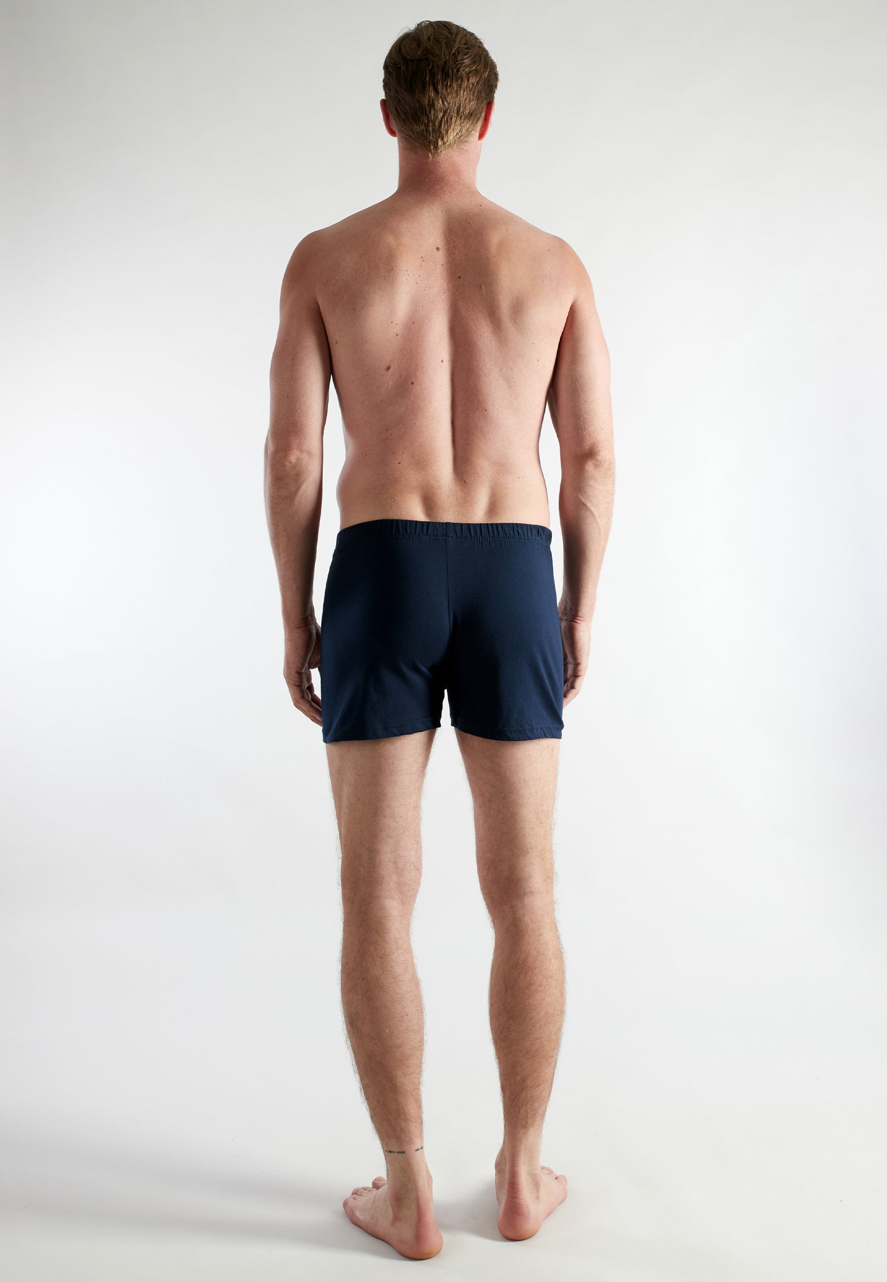 CECEBA Herren Boxershort grau uni 2er Pack