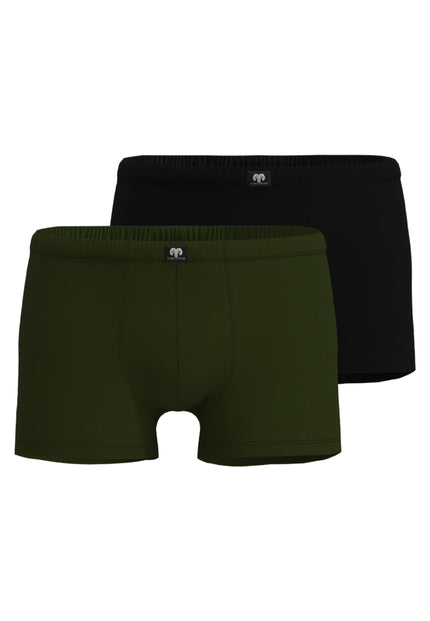 CECEBA Herren Pants grün uni 2er Pack