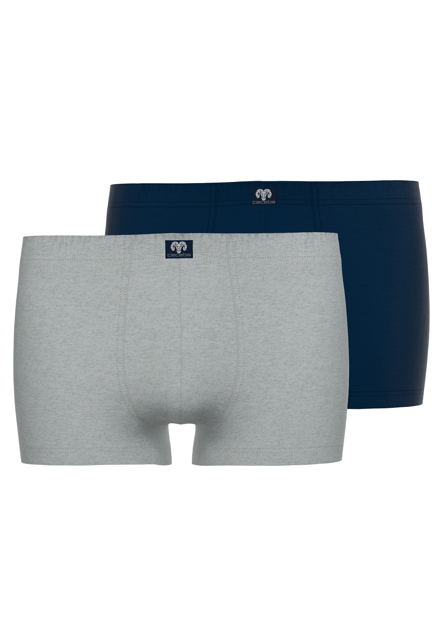 CECEBA Herren Pants grau uni 2er Pack