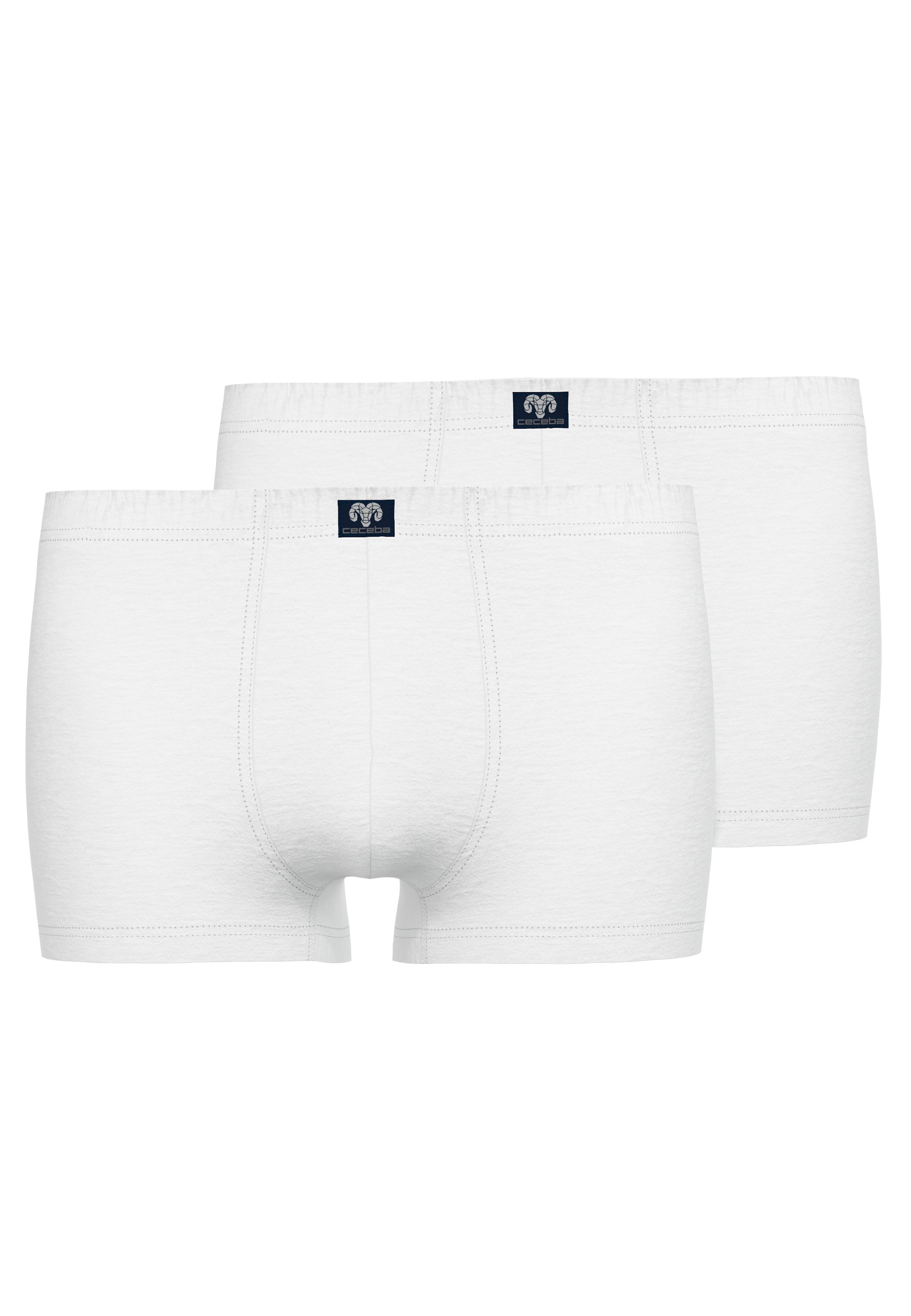 CECEBA Herren Pants weiß uni 2er Pack