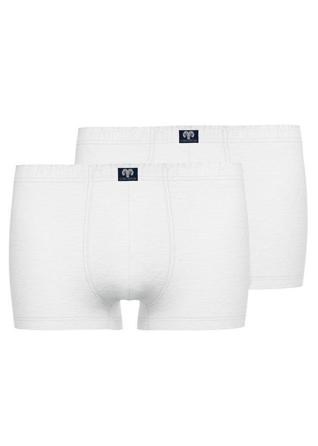 CECEBA Herren Pants weiß uni 2er Pack