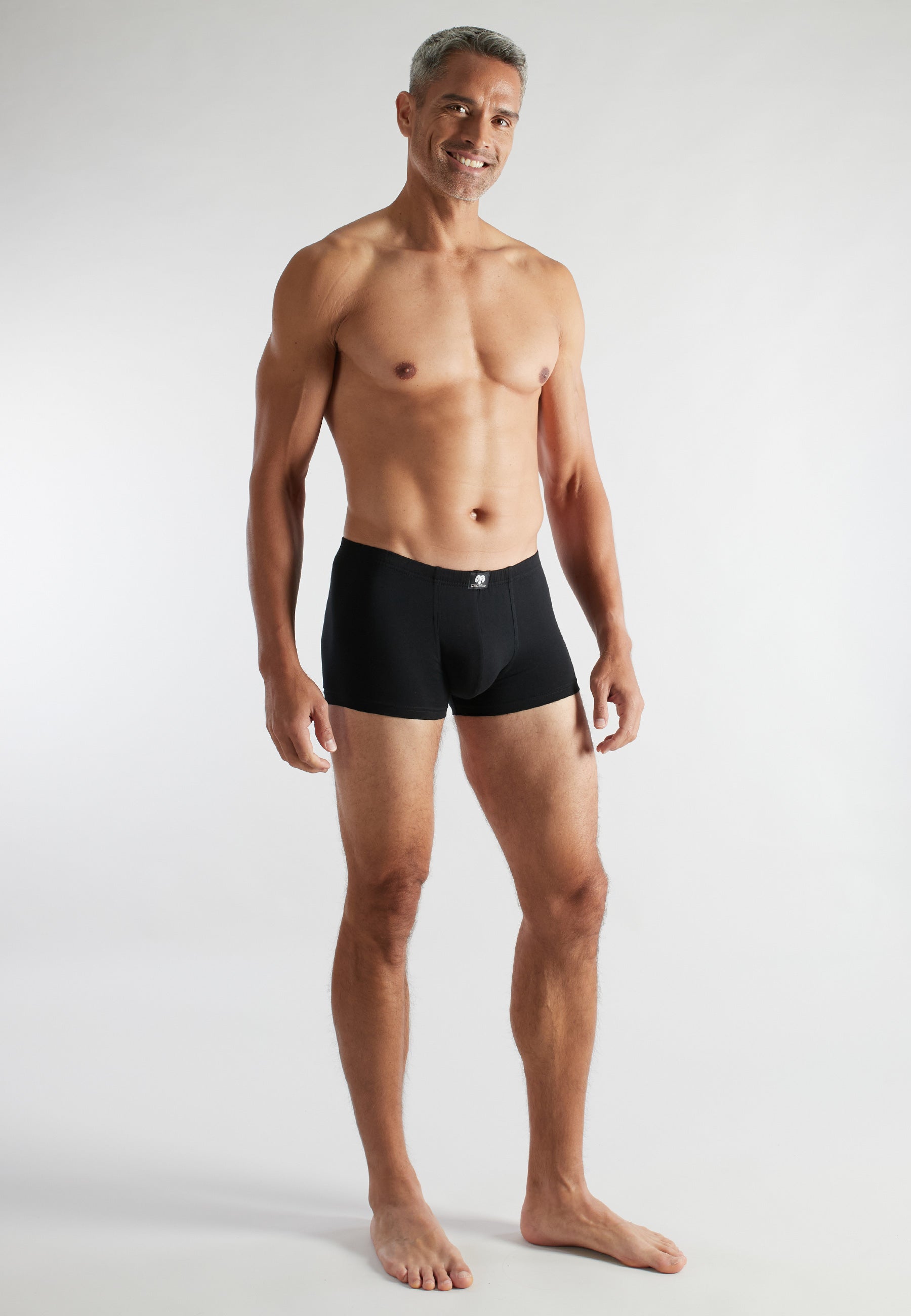 CECEBA Herren Pants schwarz uni 2er Pack