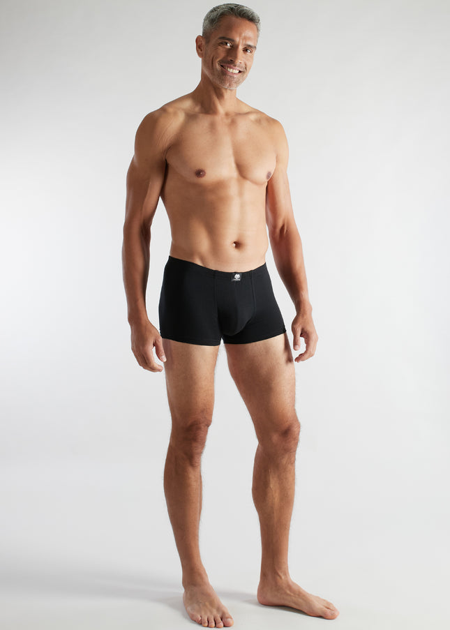 CECEBA Herren Pants schwarz uni 2er Pack