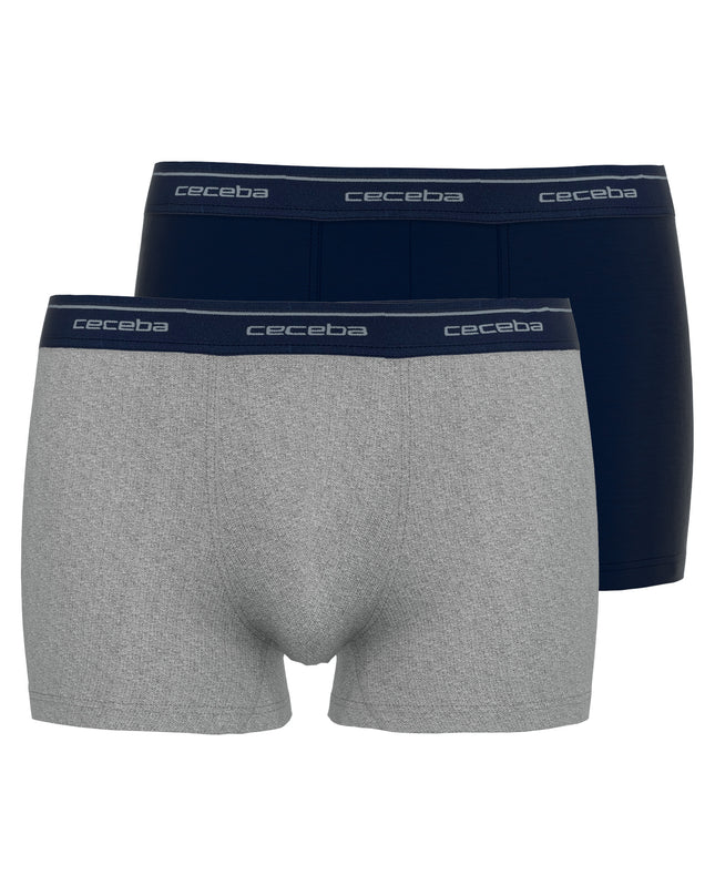 CECEBA Herren Pants blau uni 2er Pack