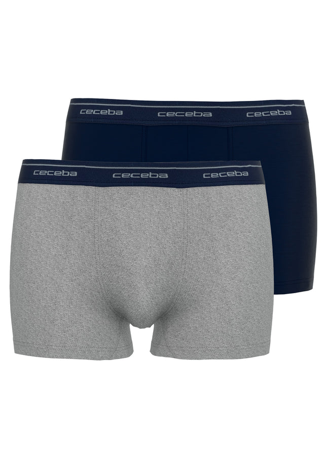 CECEBA Herren Pants blau uni 2er Pack