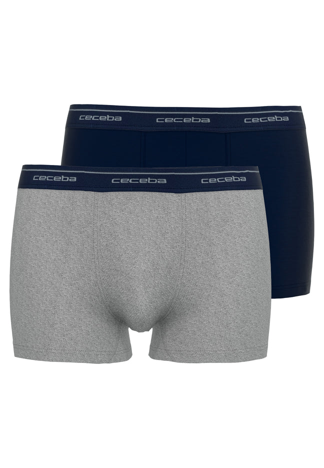 CECEBA Herren Pants blau uni 2er Pack