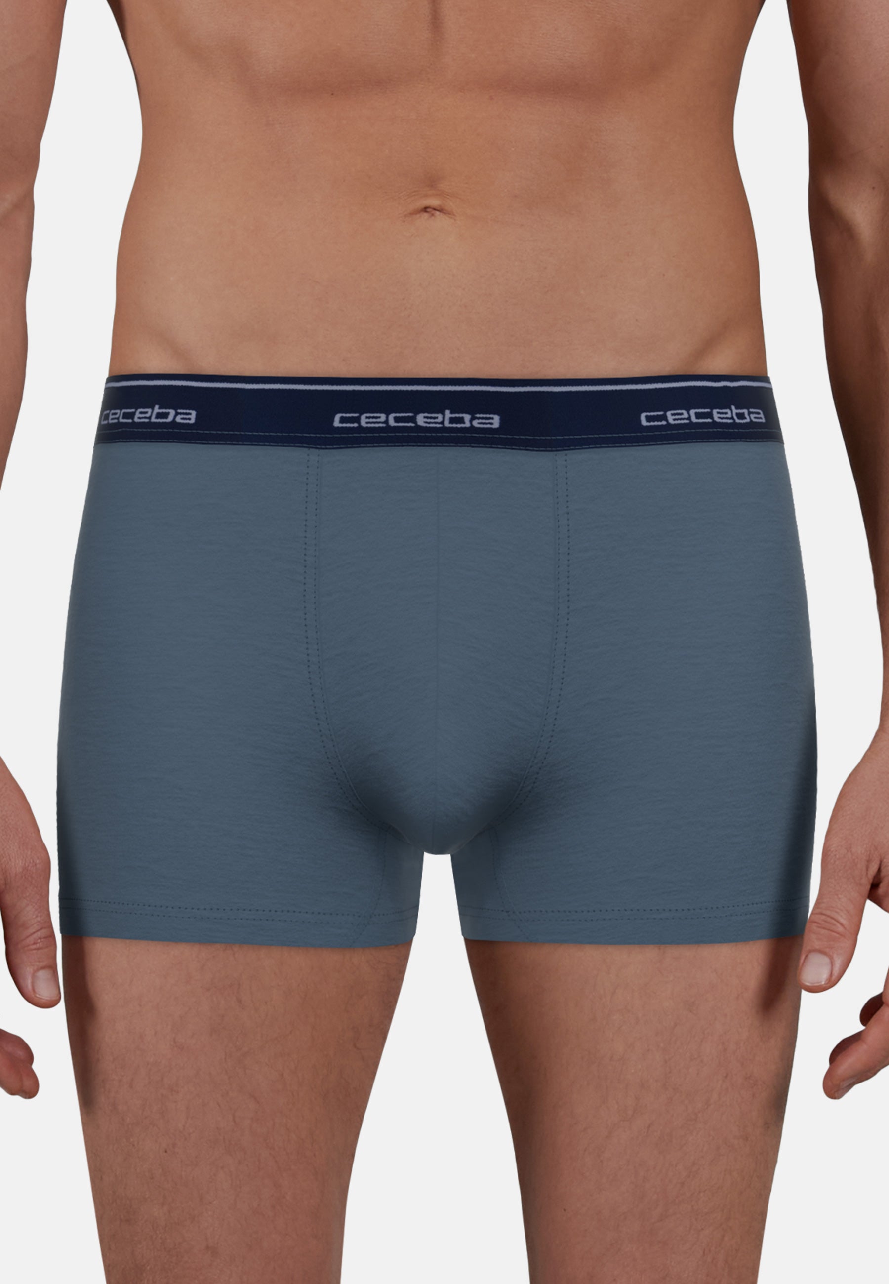 CECEBA Herren Pants blau uni 2er Pack